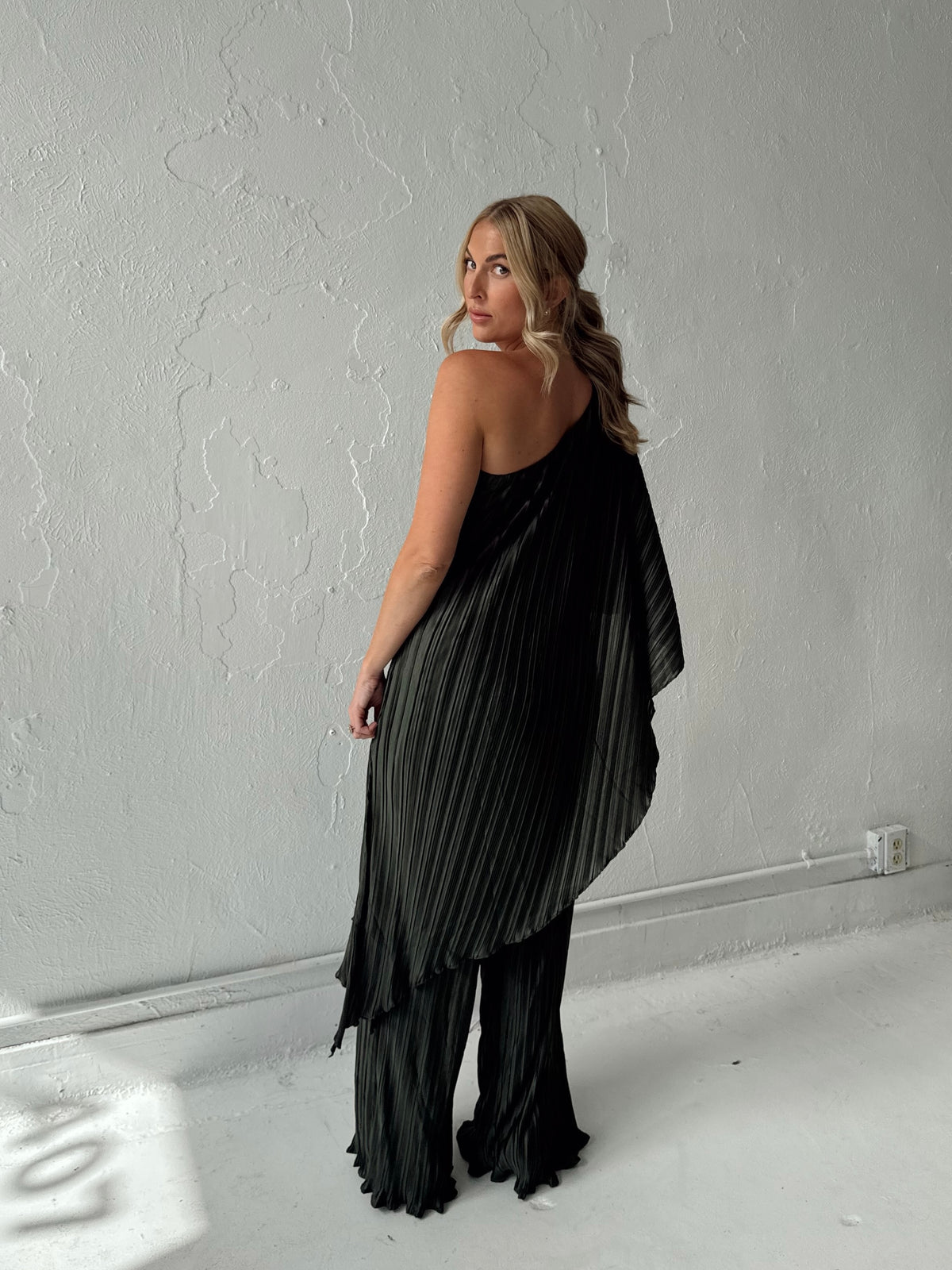 Iris Pleated Two Piece Set