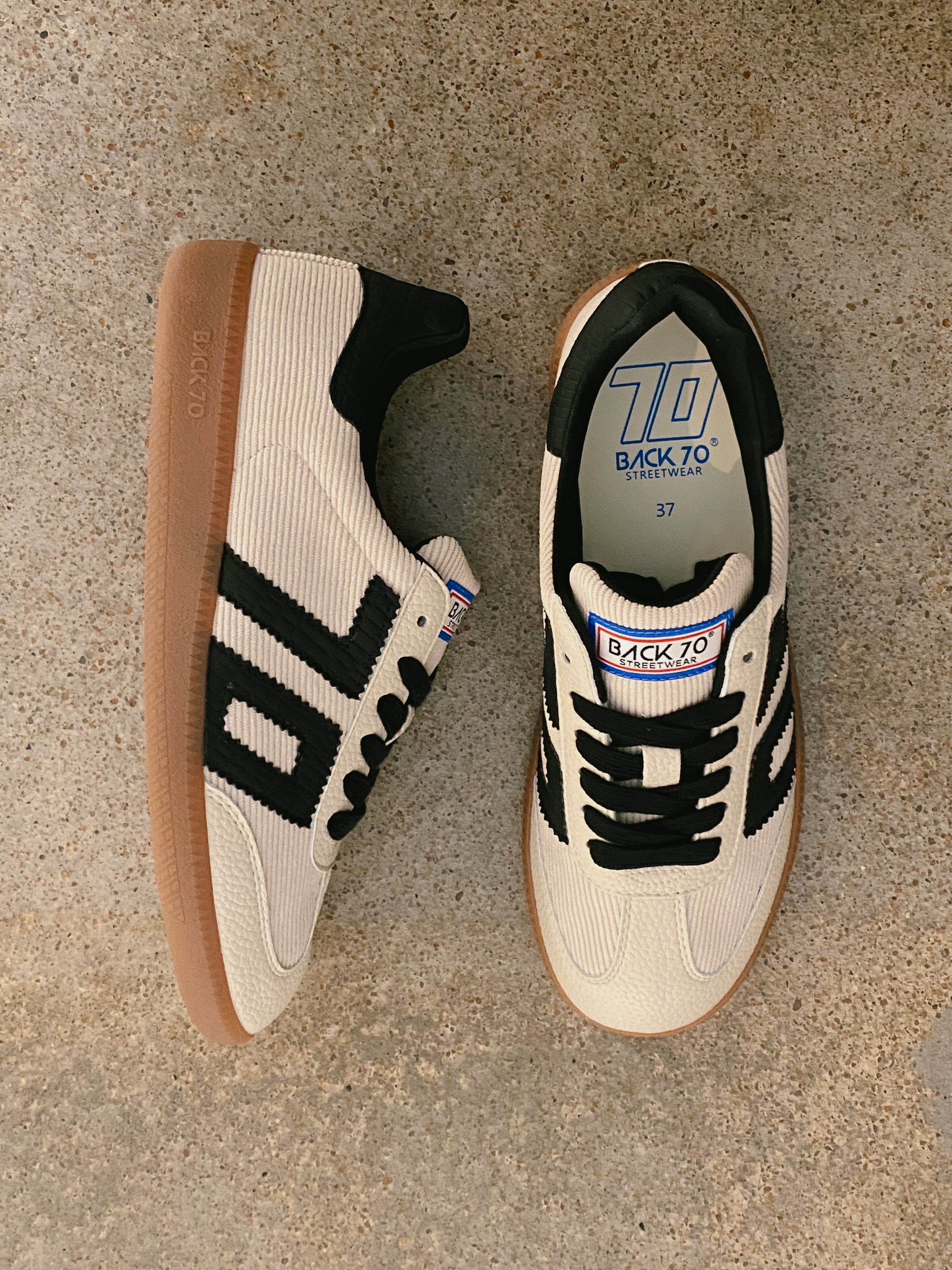 Back 70 Cloud F Sneaker - Cream Black