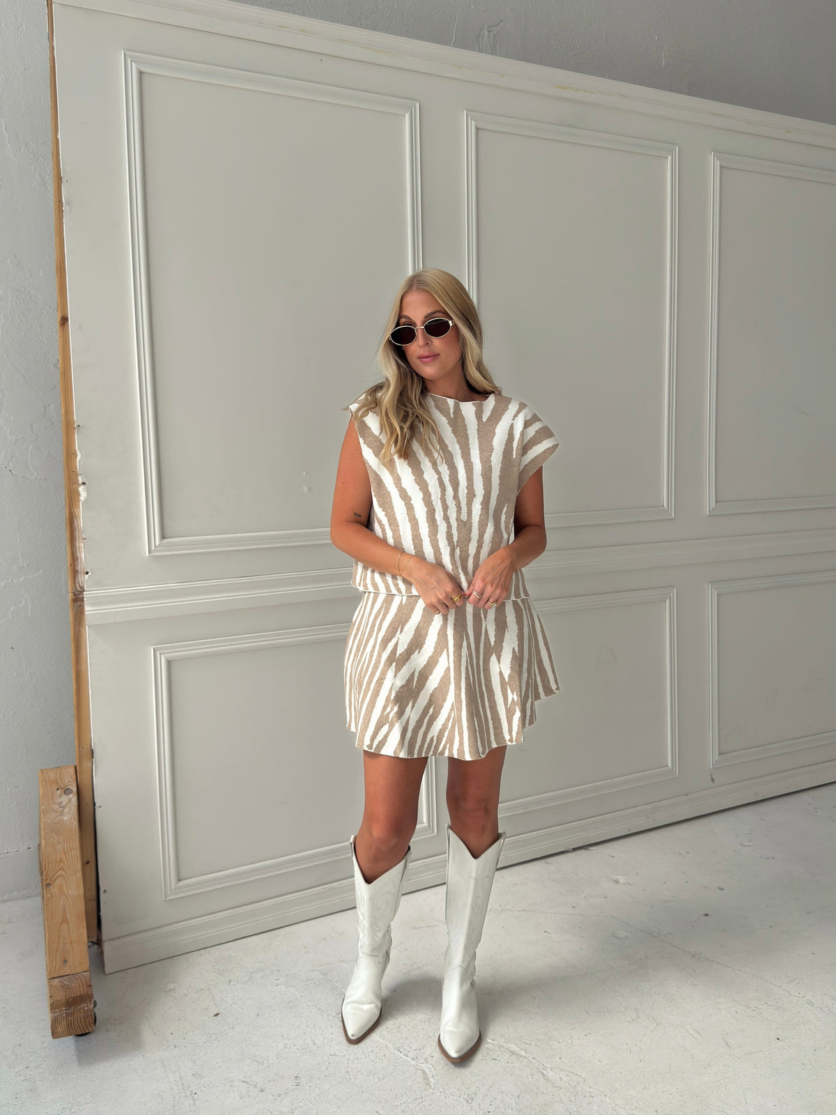 Grace Tiger Sweater Skirt