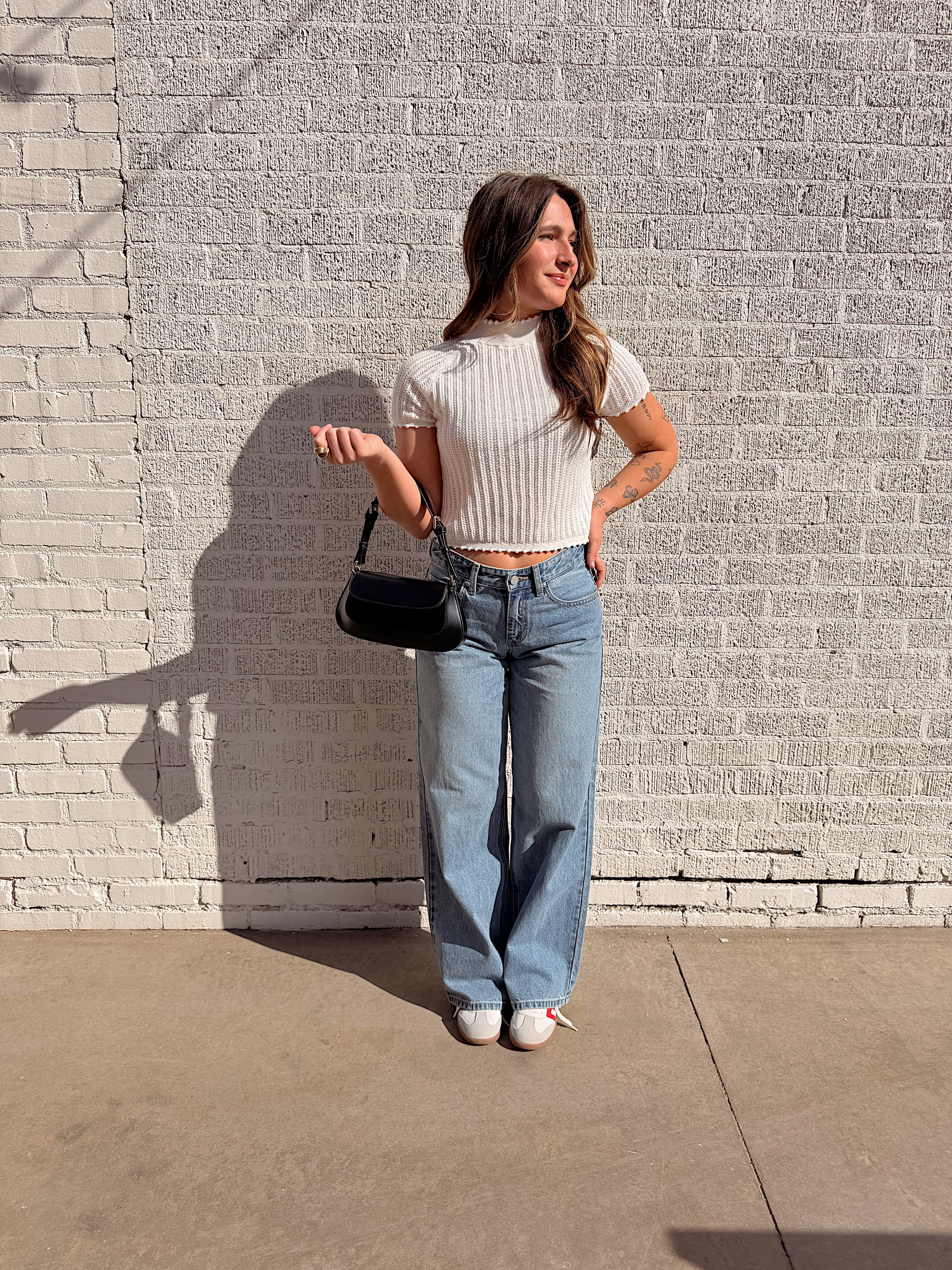 Joelle Ruffle Knit - Off White