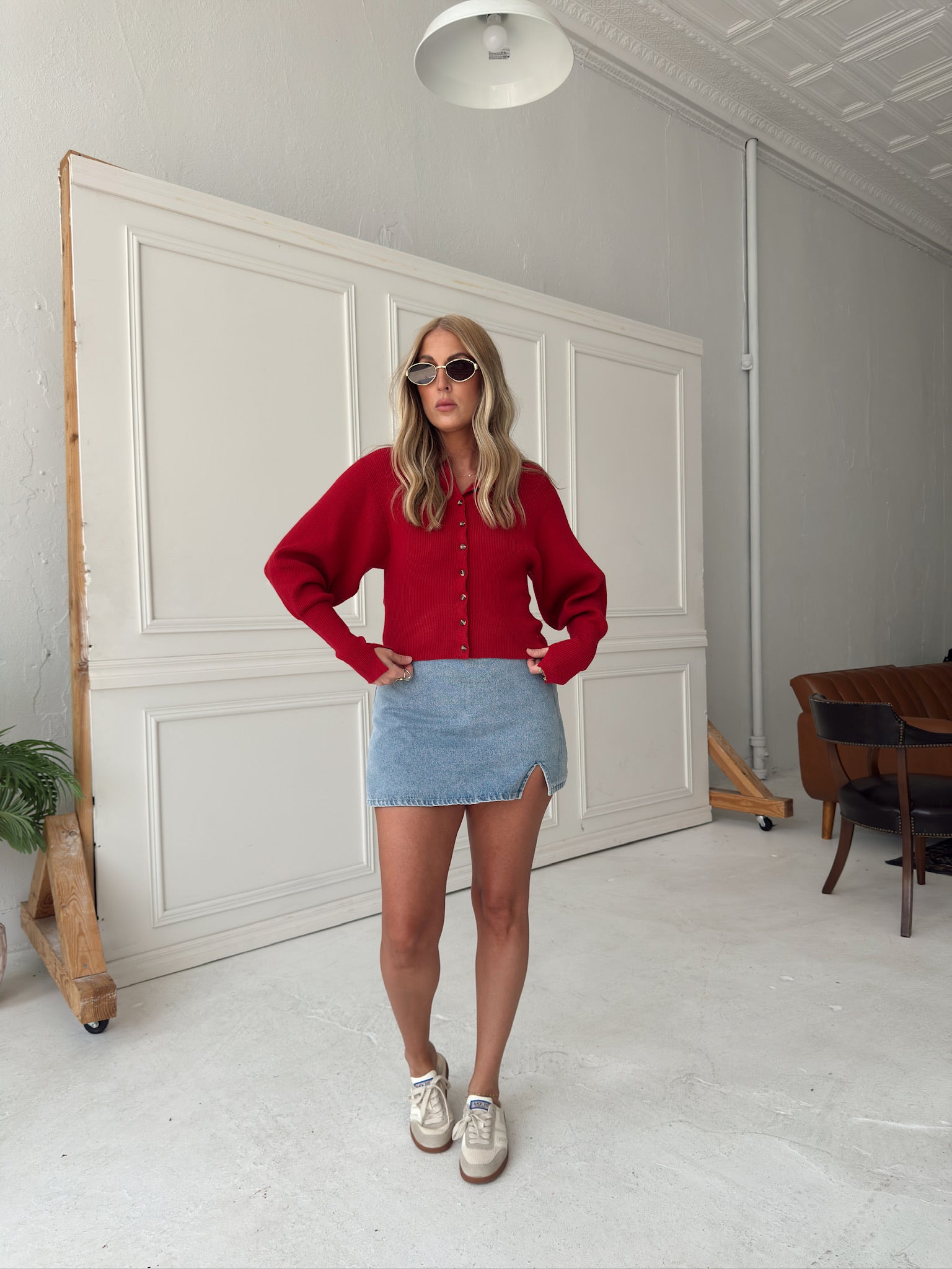 Alexa Denim Skort