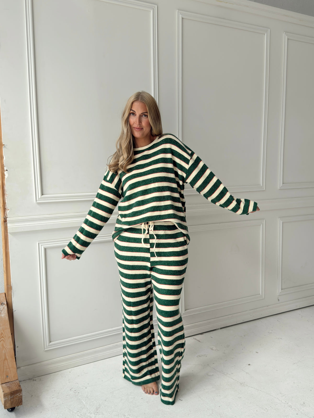 Colbie Green Stripe Lounge Set