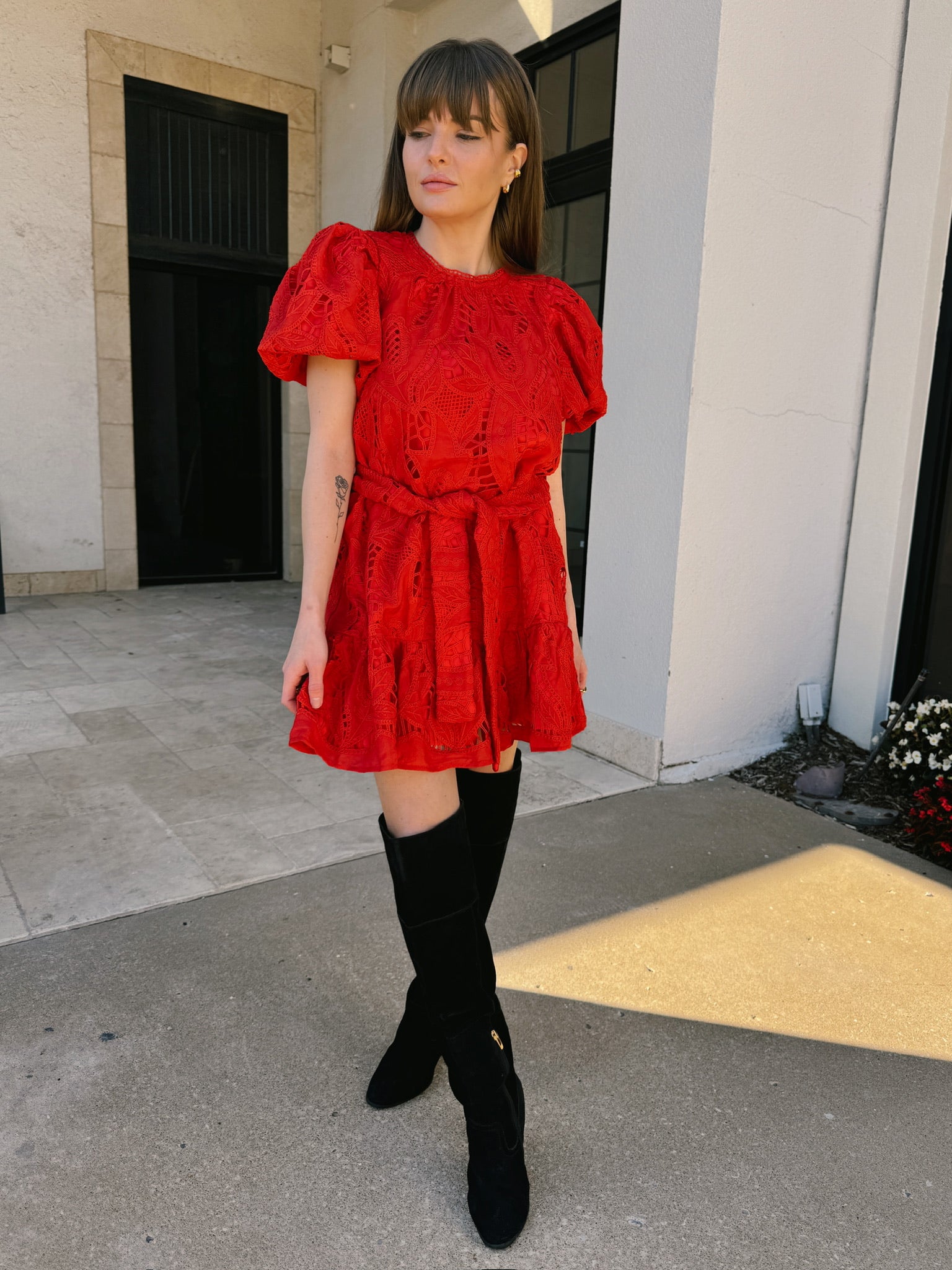 dRA Thea Dress - Romance Red