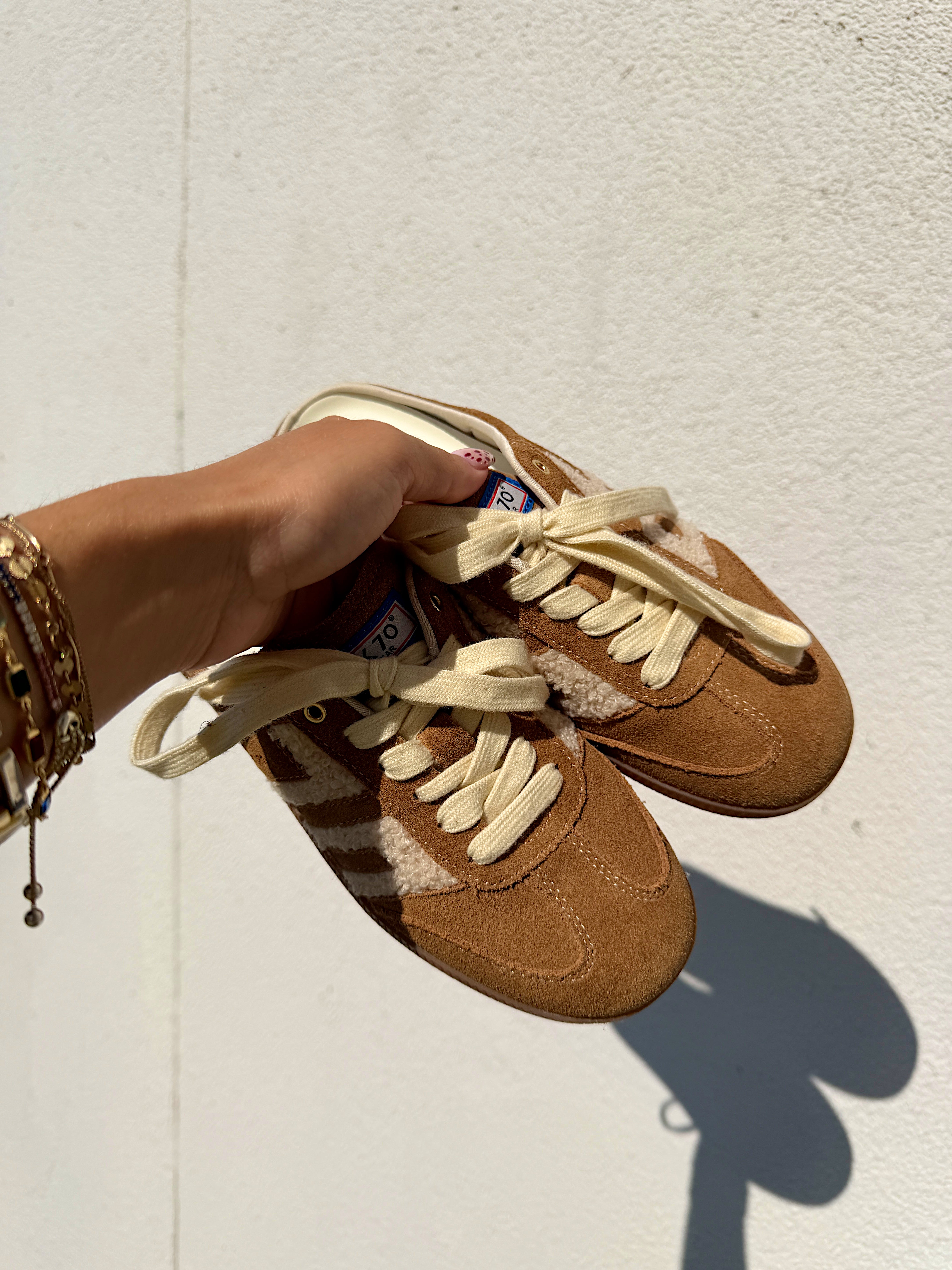 Back 70 Easter Backless Sneakers in Tobacco