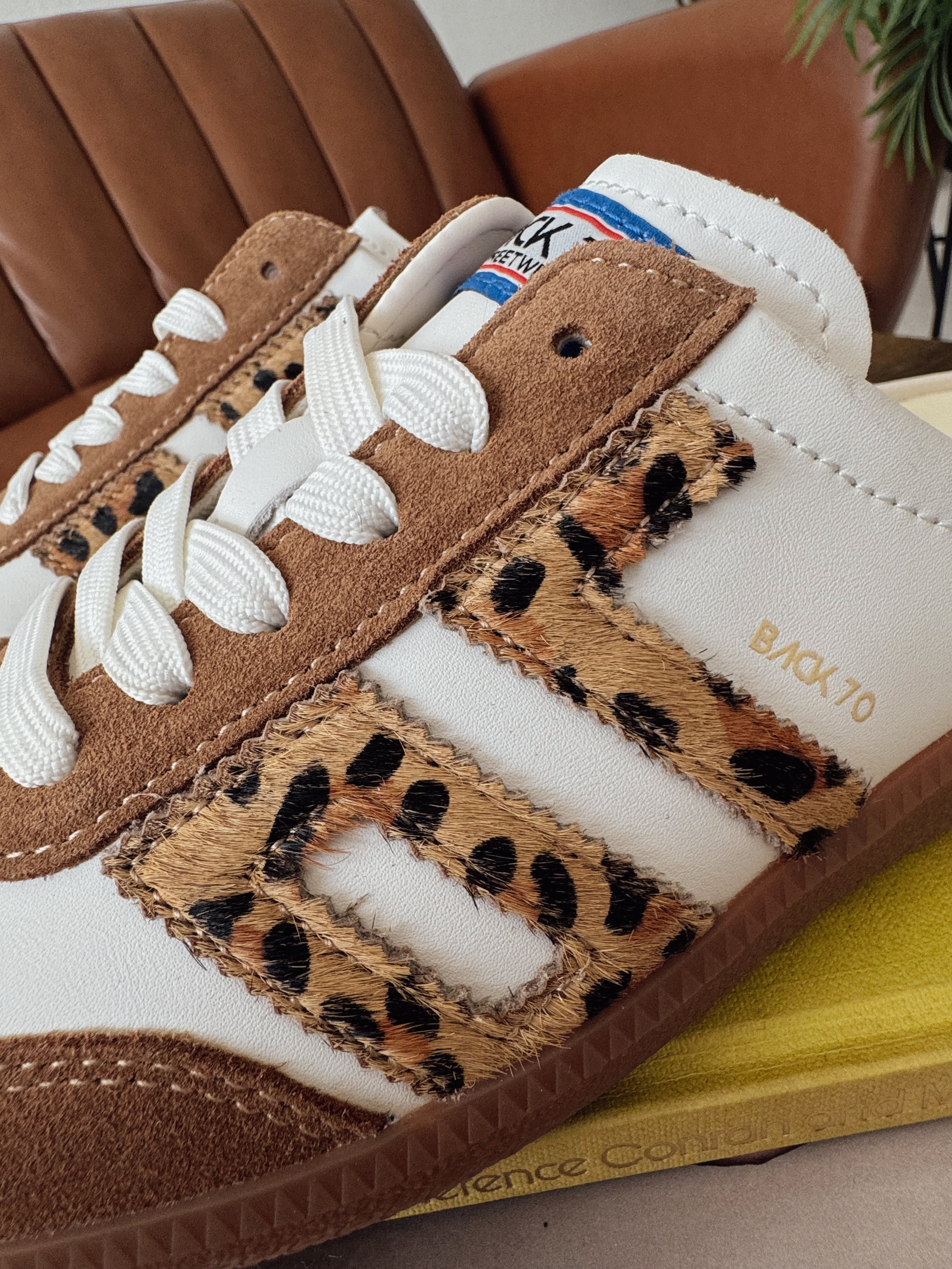 Back 70 Easter Backless Sneakers in Leopard