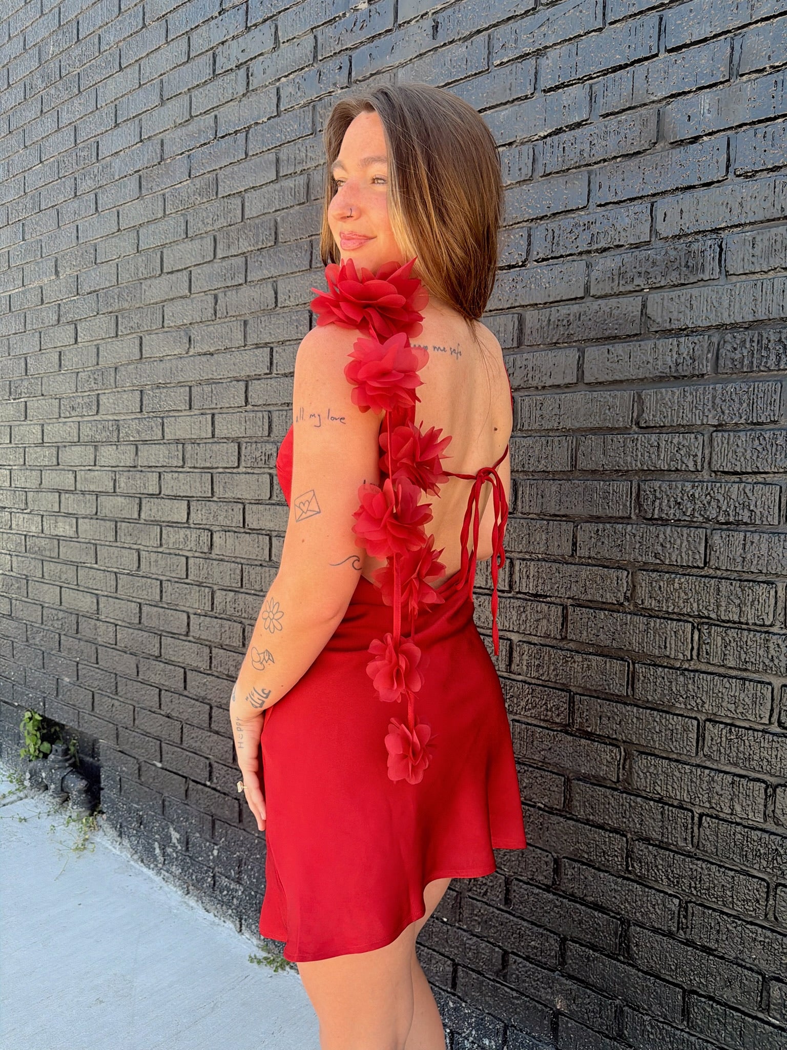 It Girl Satin Mini Dress