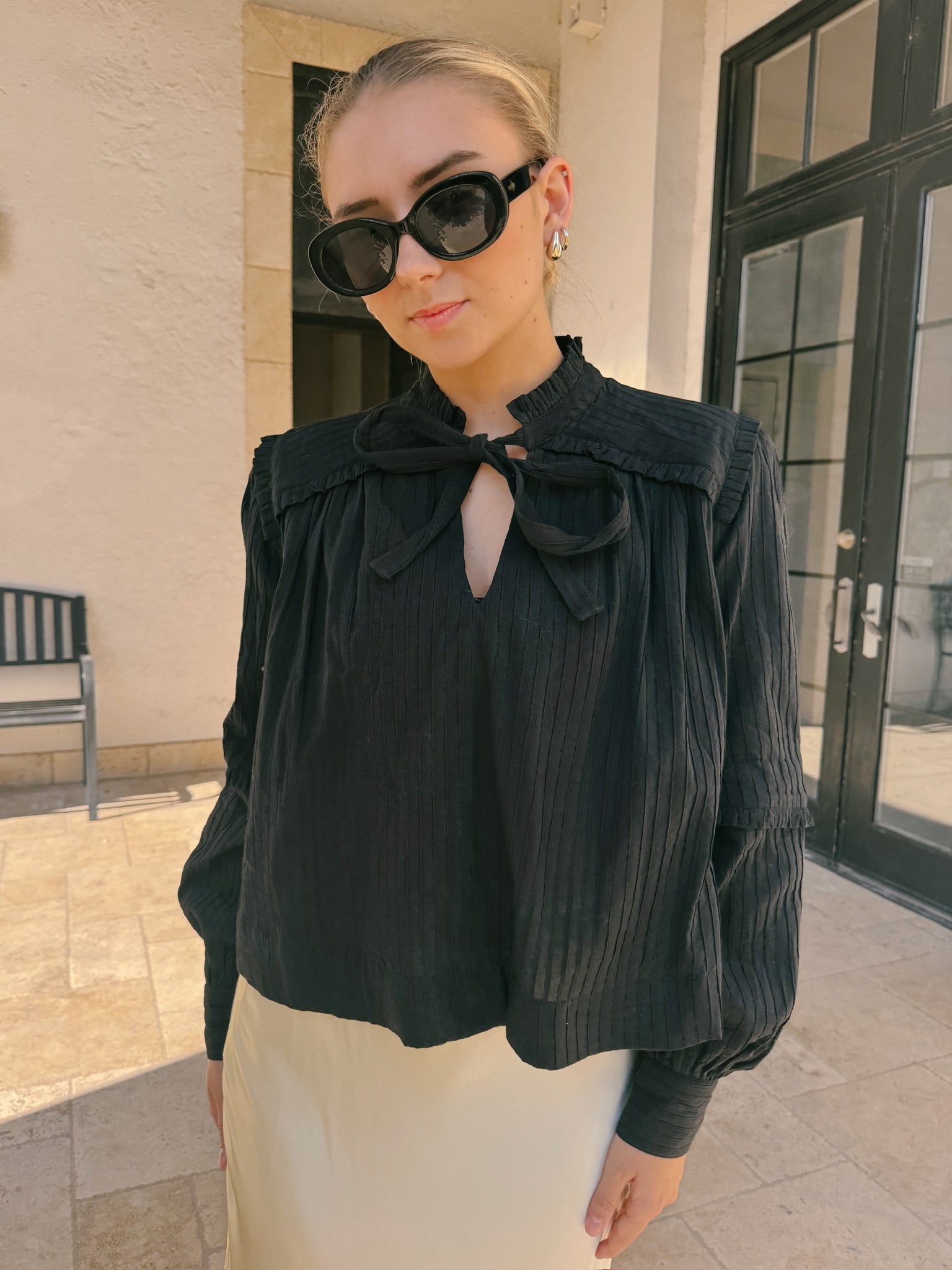 Frnch Daffy Blouse - Noir