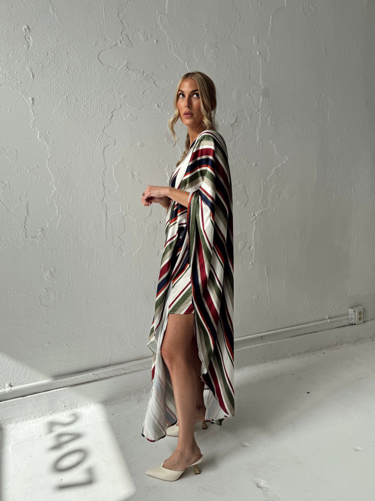 Dani Diagonal Caftan Maxi Dress