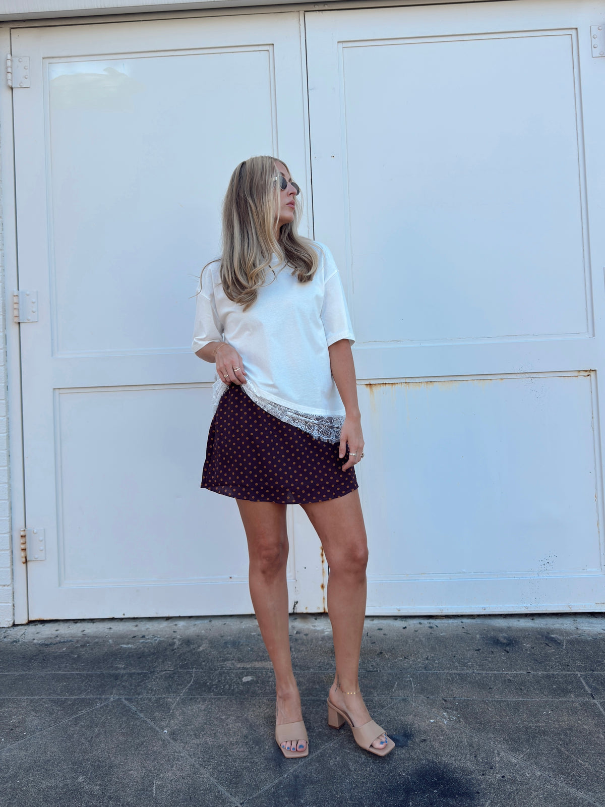 Taylor Polka Dot Mini Skort