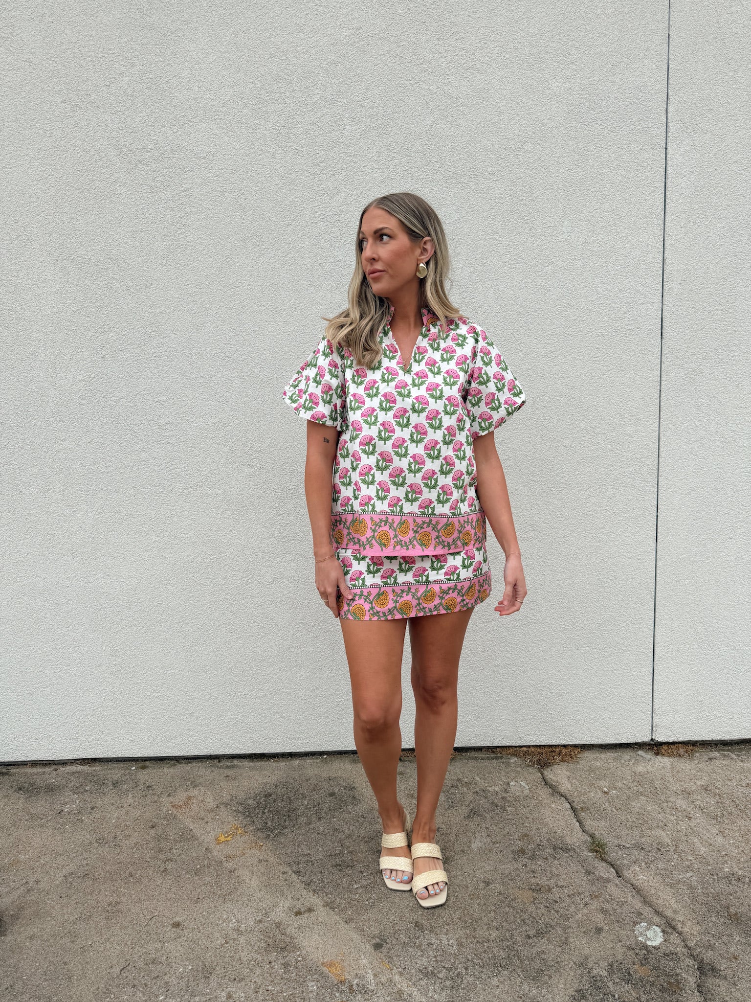 Whitney Floral Print Top
