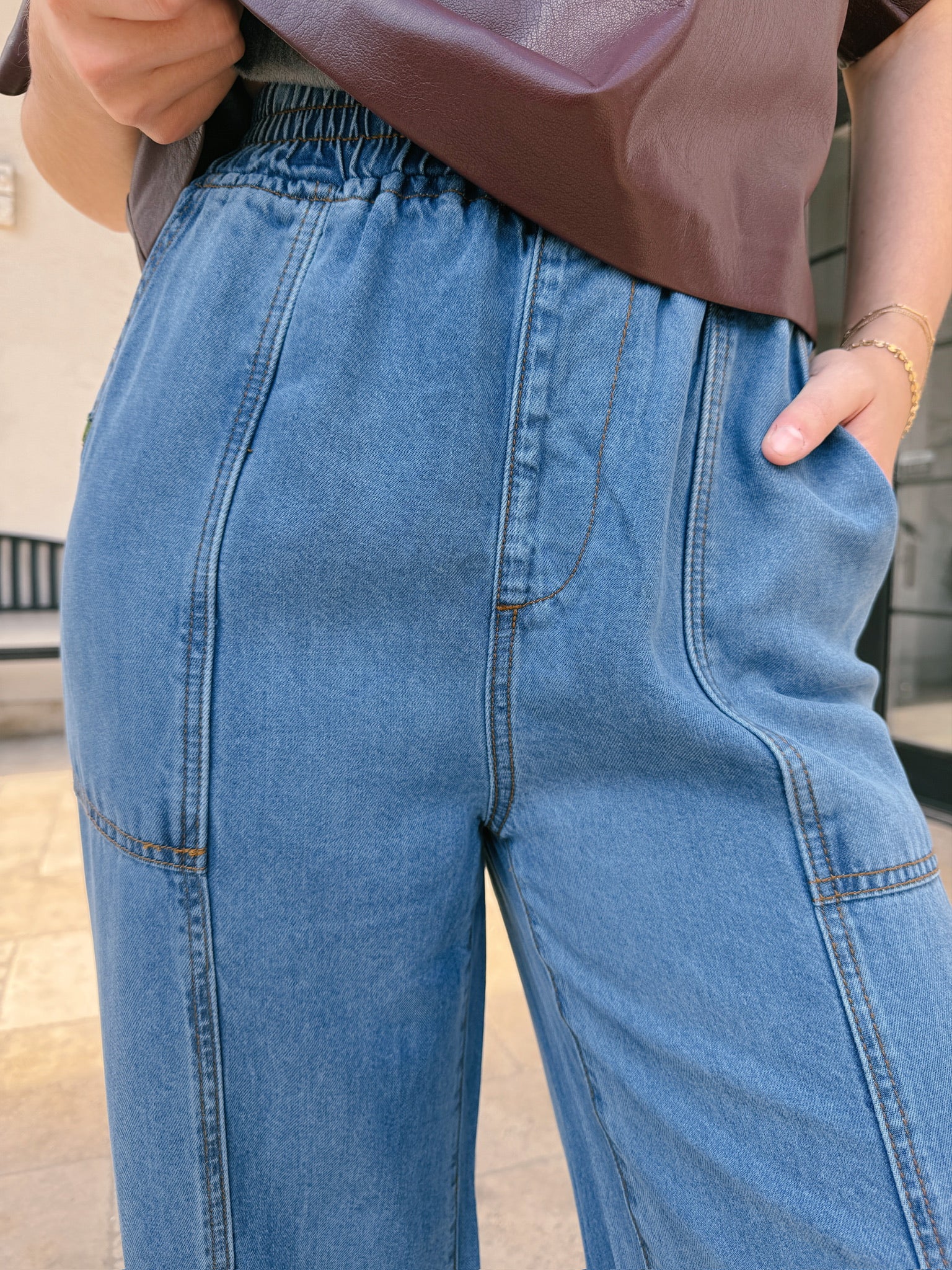 Frnch Balsamine Pant - Bleu Jean