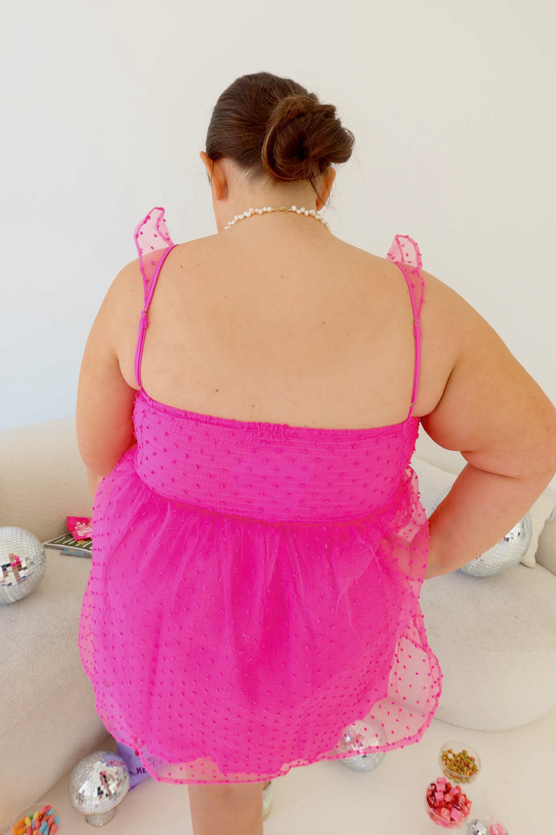 Buddylove Vixen Bustier Mini Dress - Hot Pink