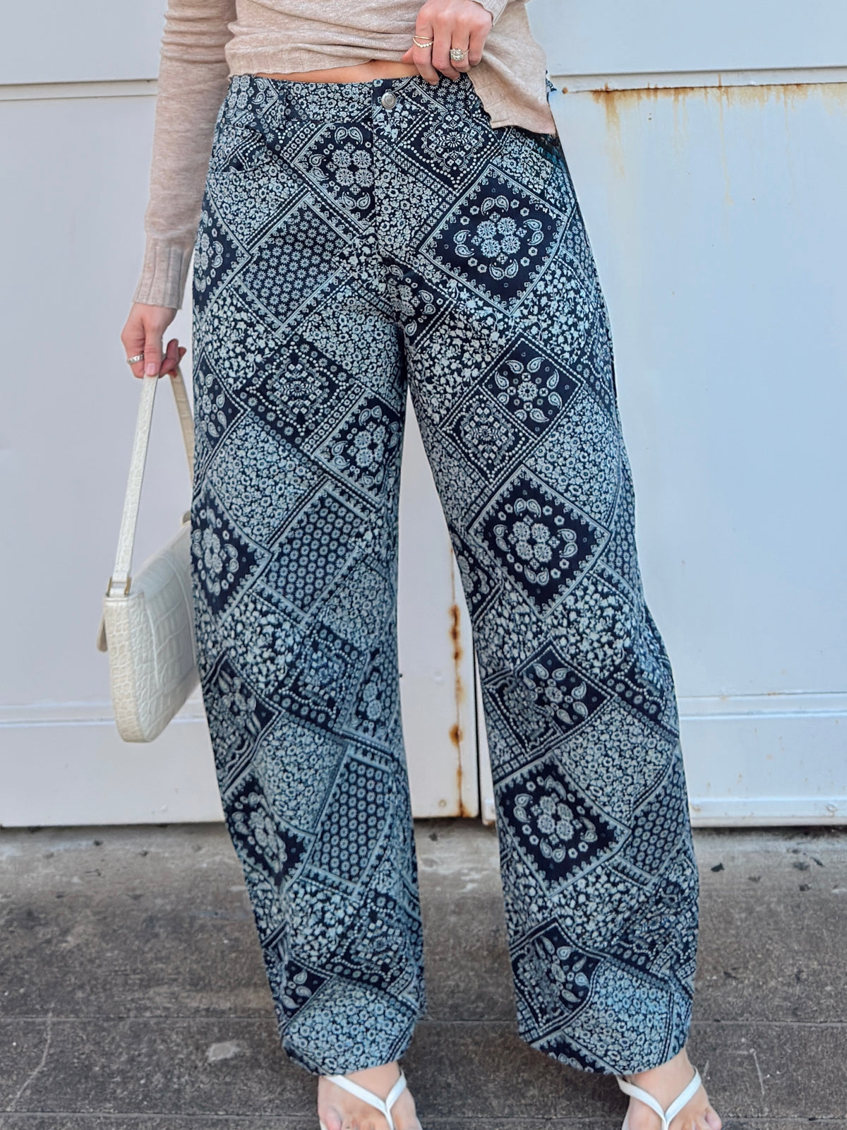 Ellie Bandana Barrel Jeans