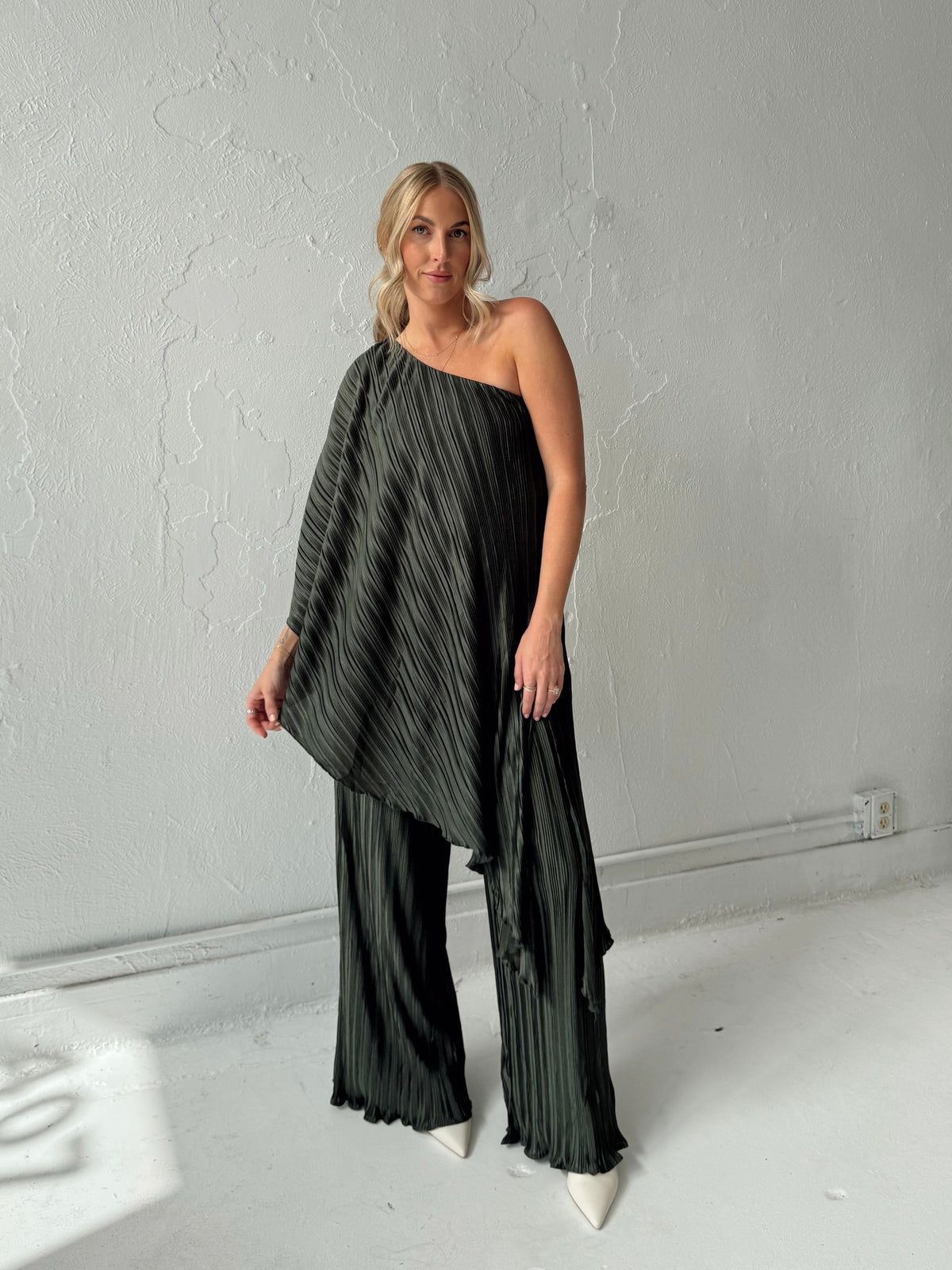 Iris Pleated Two Piece Set