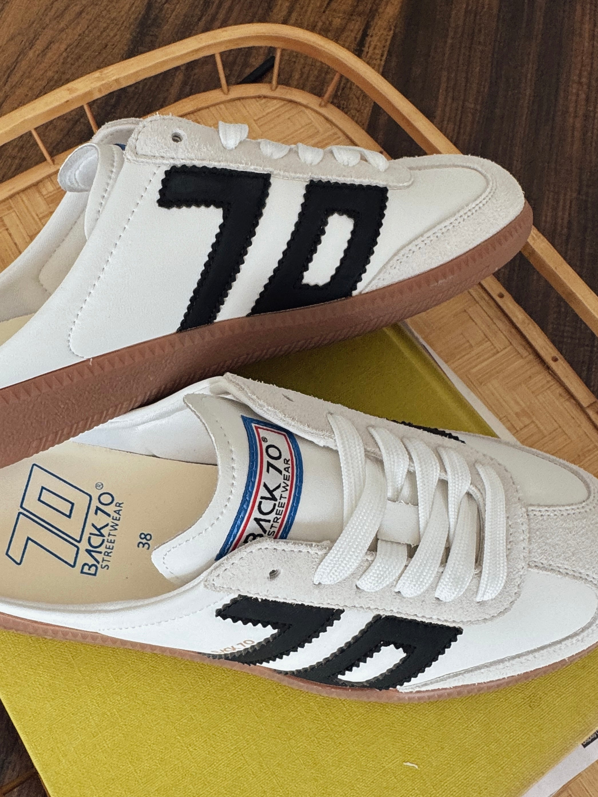 Back 70 Easter Backless Sneakers in Black