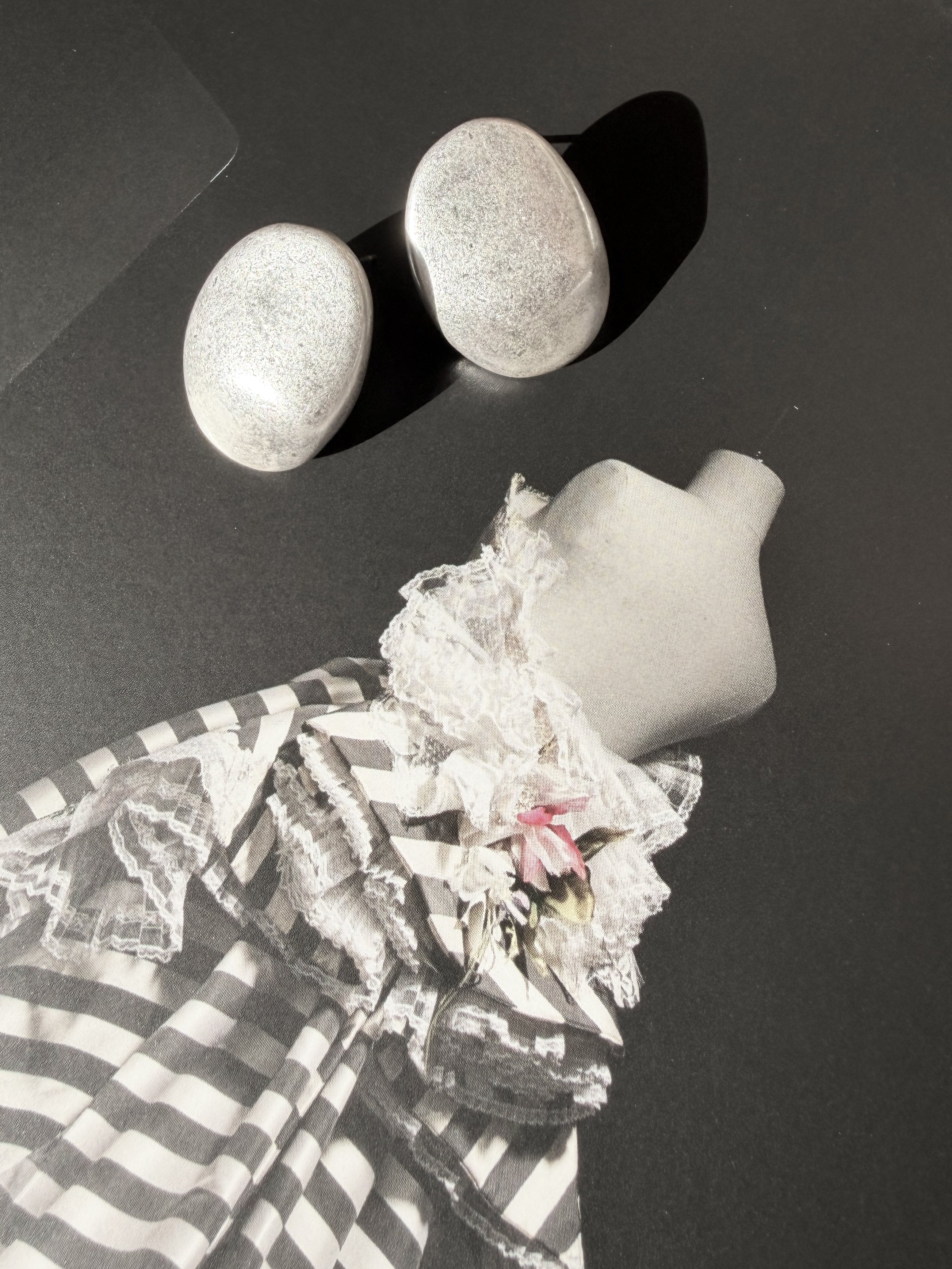 Brushed Stud Earrings