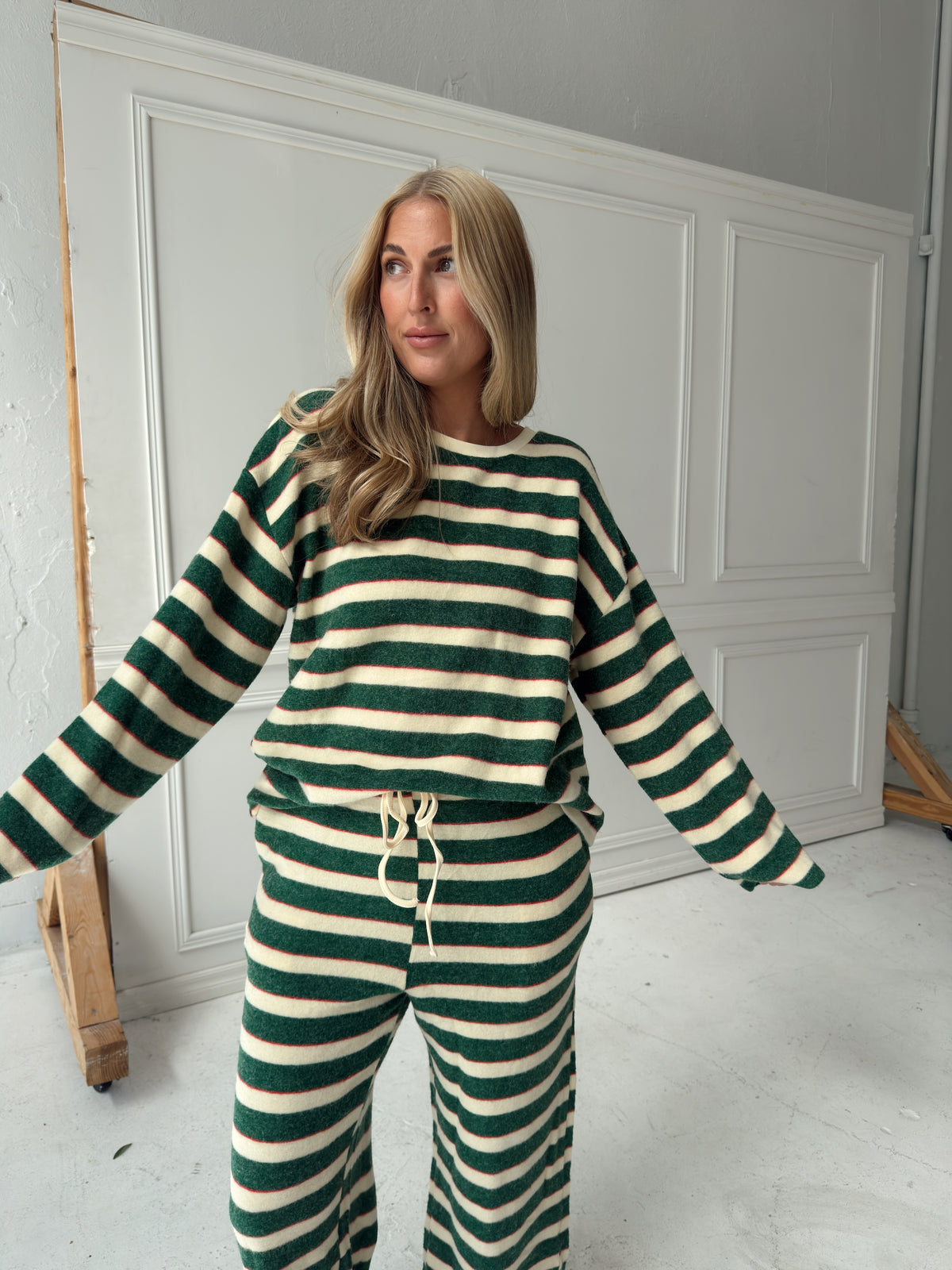 Colbie Green Stripe Lounge Set