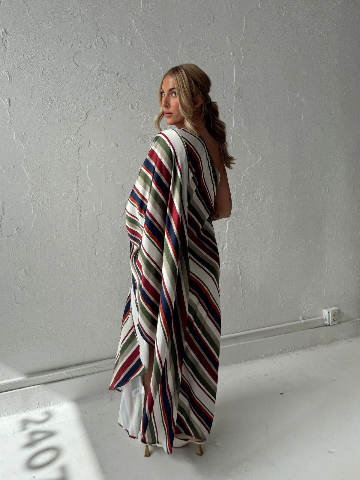 Dani Diagonal Caftan Maxi Dress