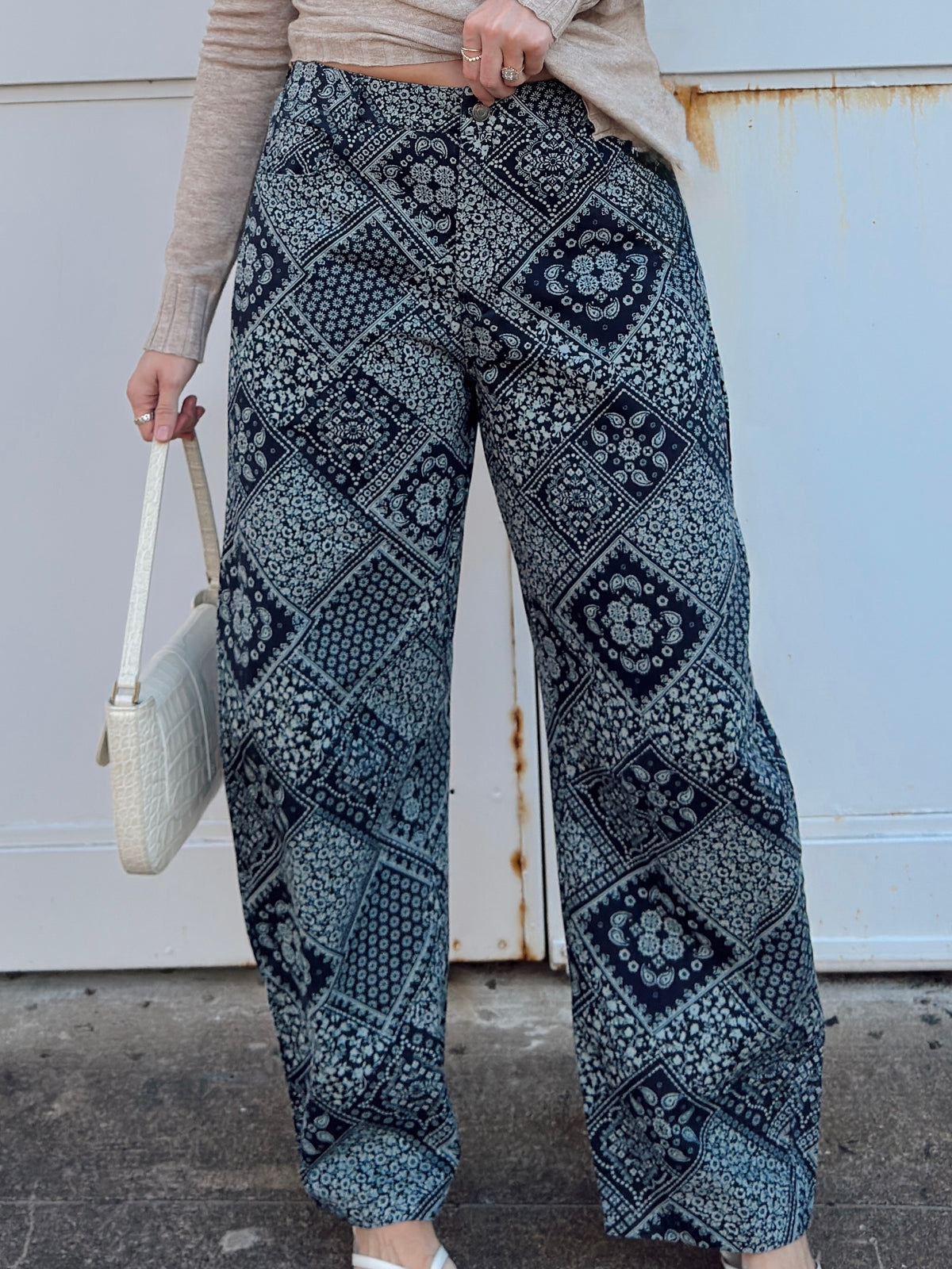 Ellie Bandana Barrel Jeans