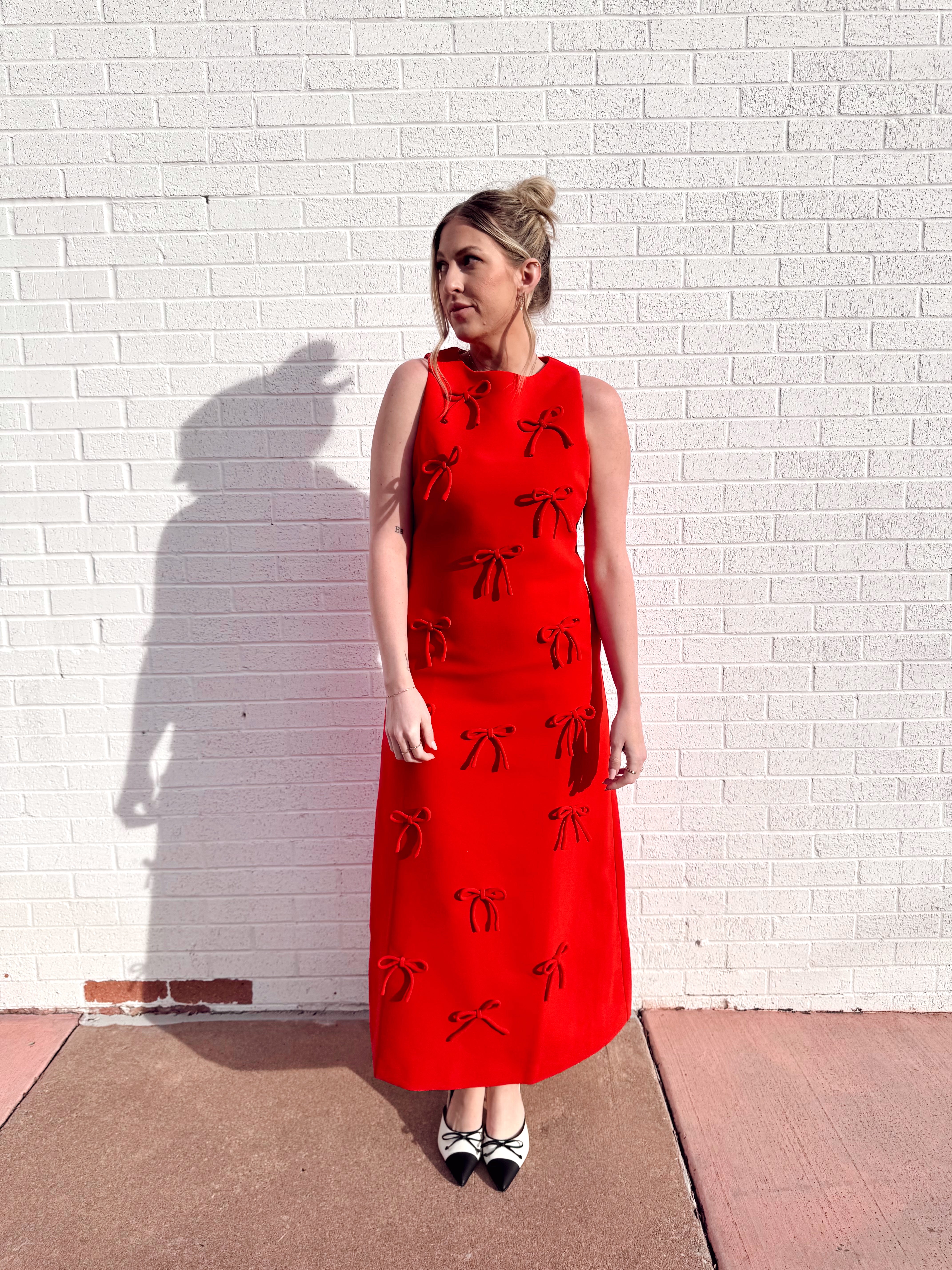 English Factory Bow Detailed Midi Dress