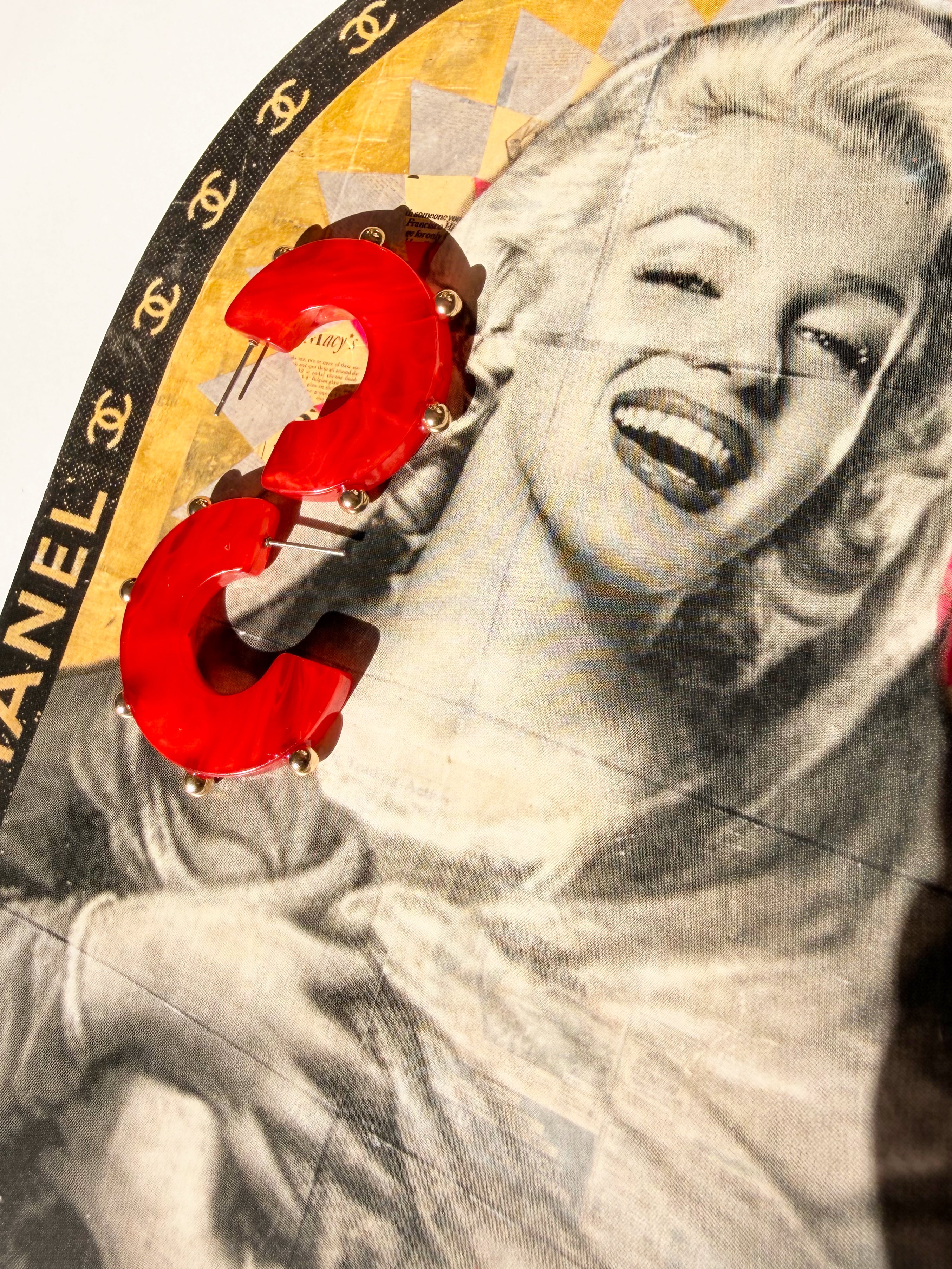 Acetate Hoop Earrings