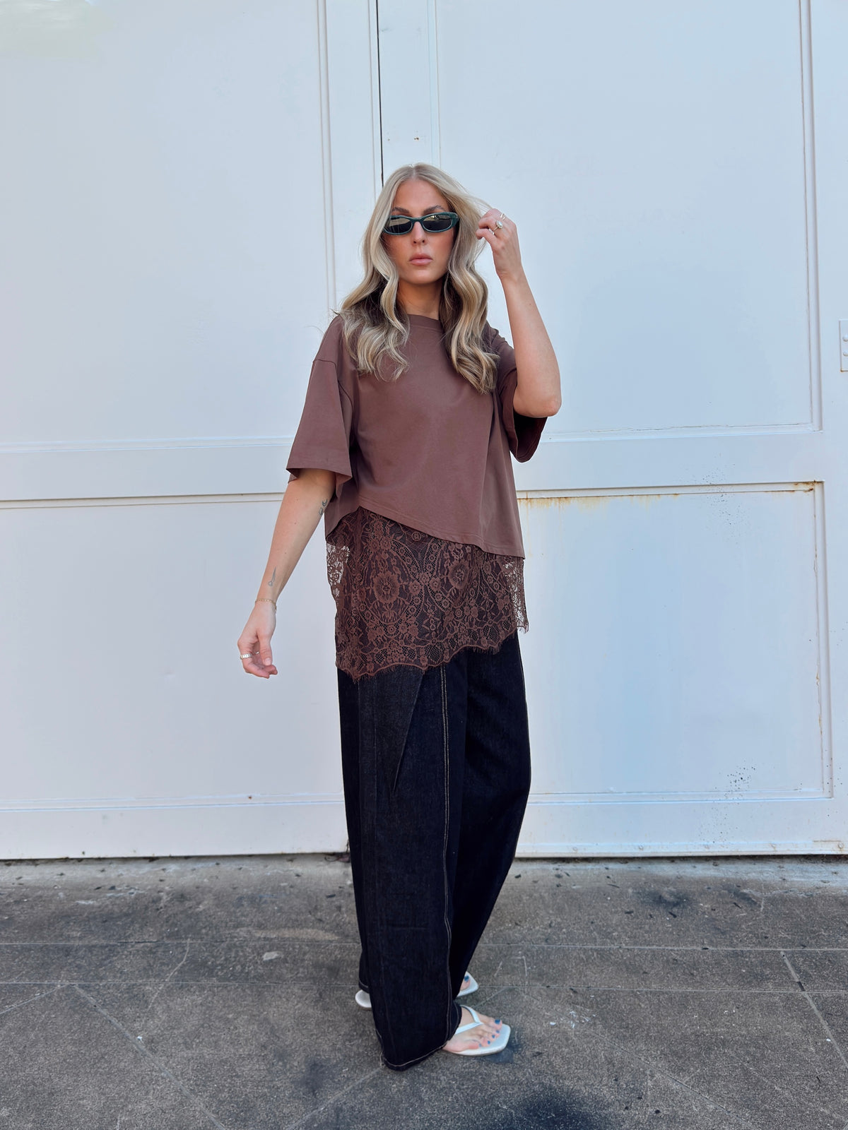 Riley Pleated Barrel Jean