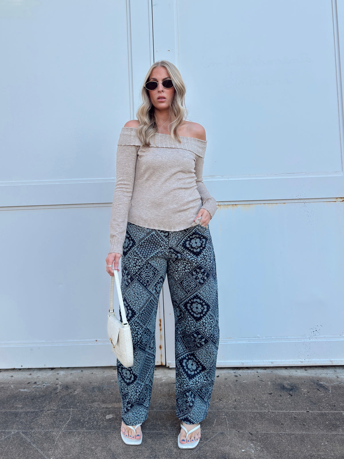 Ellie Bandana Barrel Jeans
