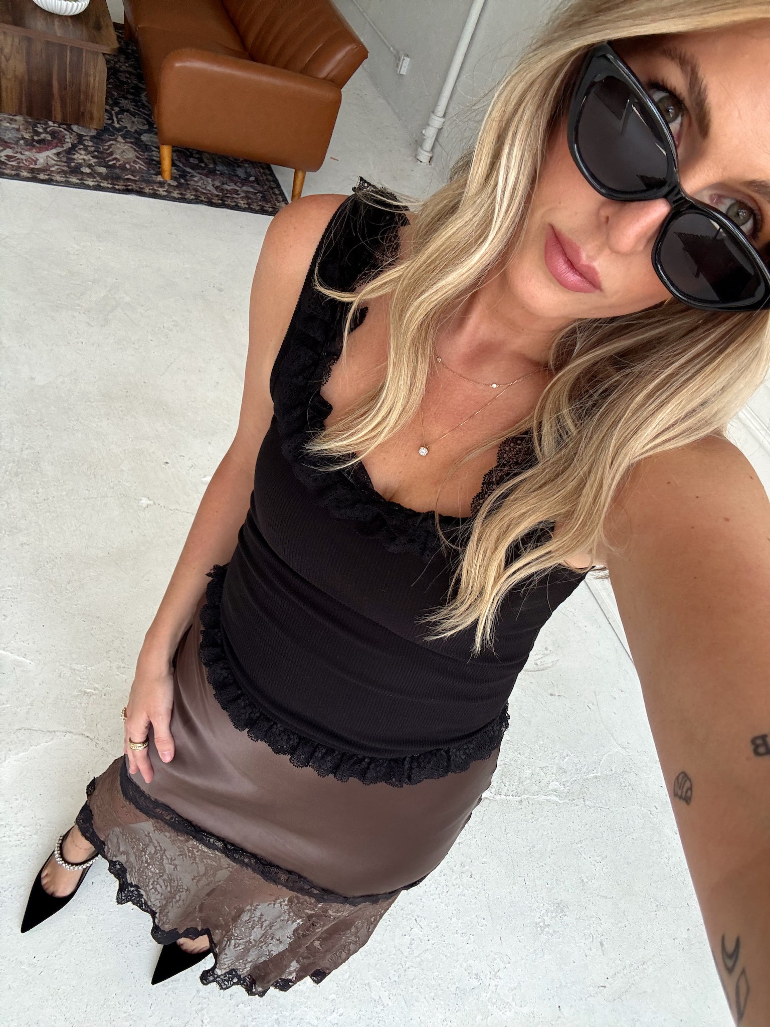 Sweetheart Ruffle Tank