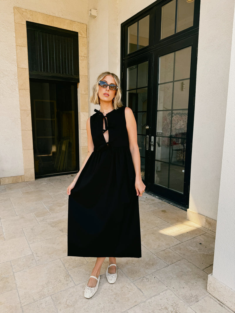 Day Date Cotton Sleeveless Midi Dress