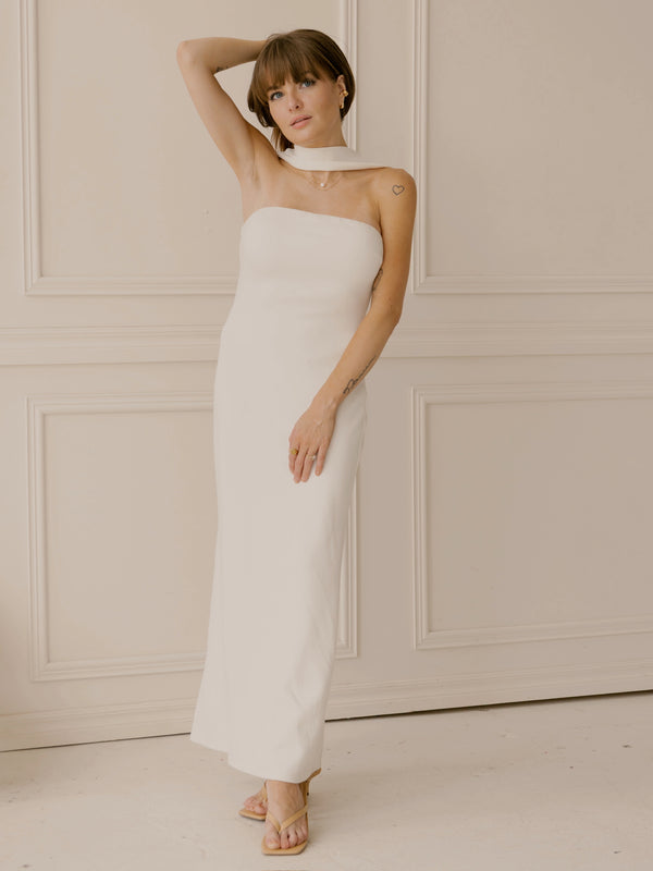 Minimalist Bride Maxi Dress