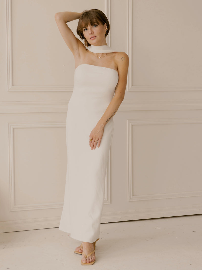 Minimalist Bride Maxi Dress