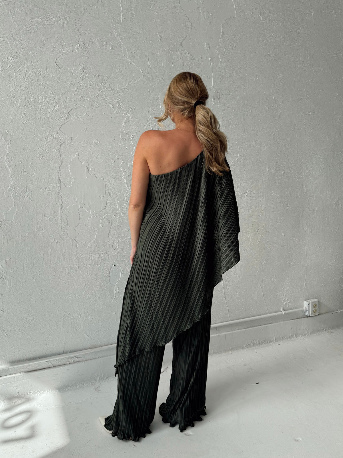 Iris Pleated Two Piece Set