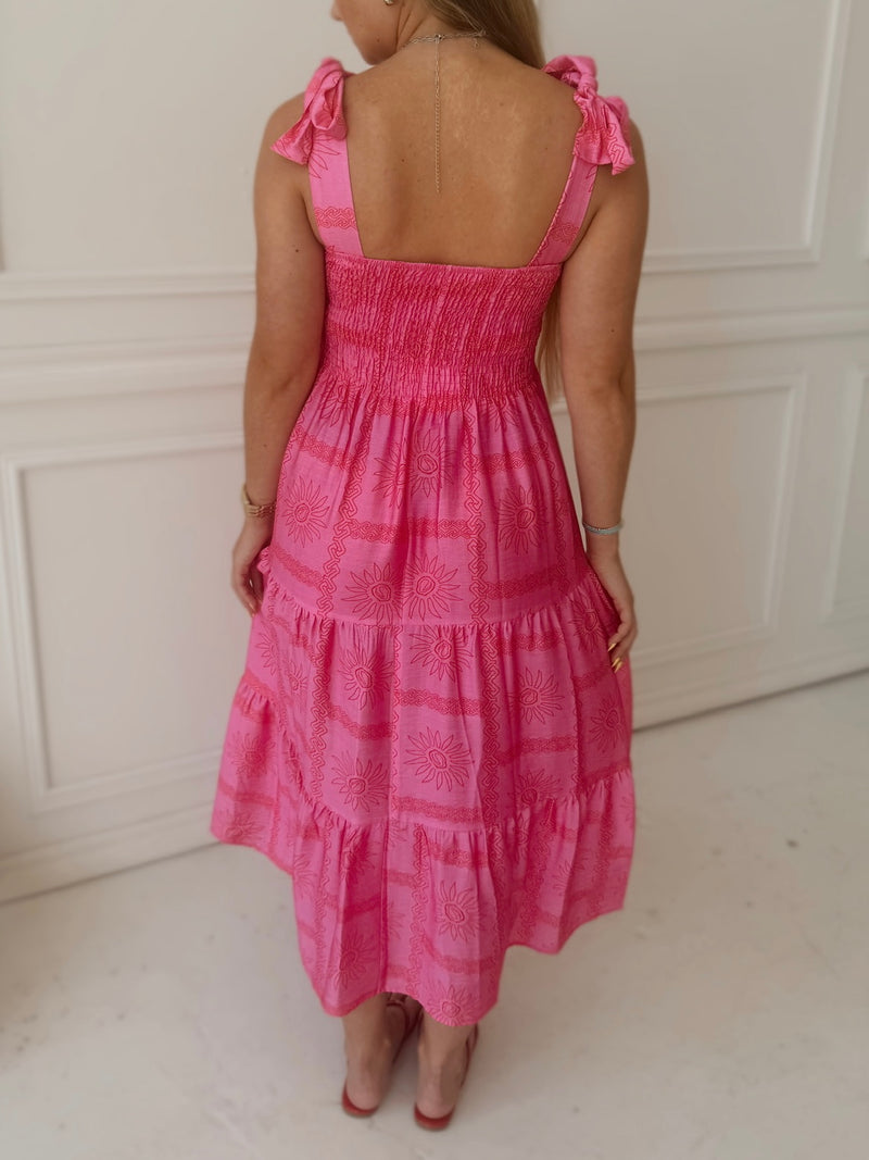 Meet Me in Santorini Solestice Glow Maxi Dress