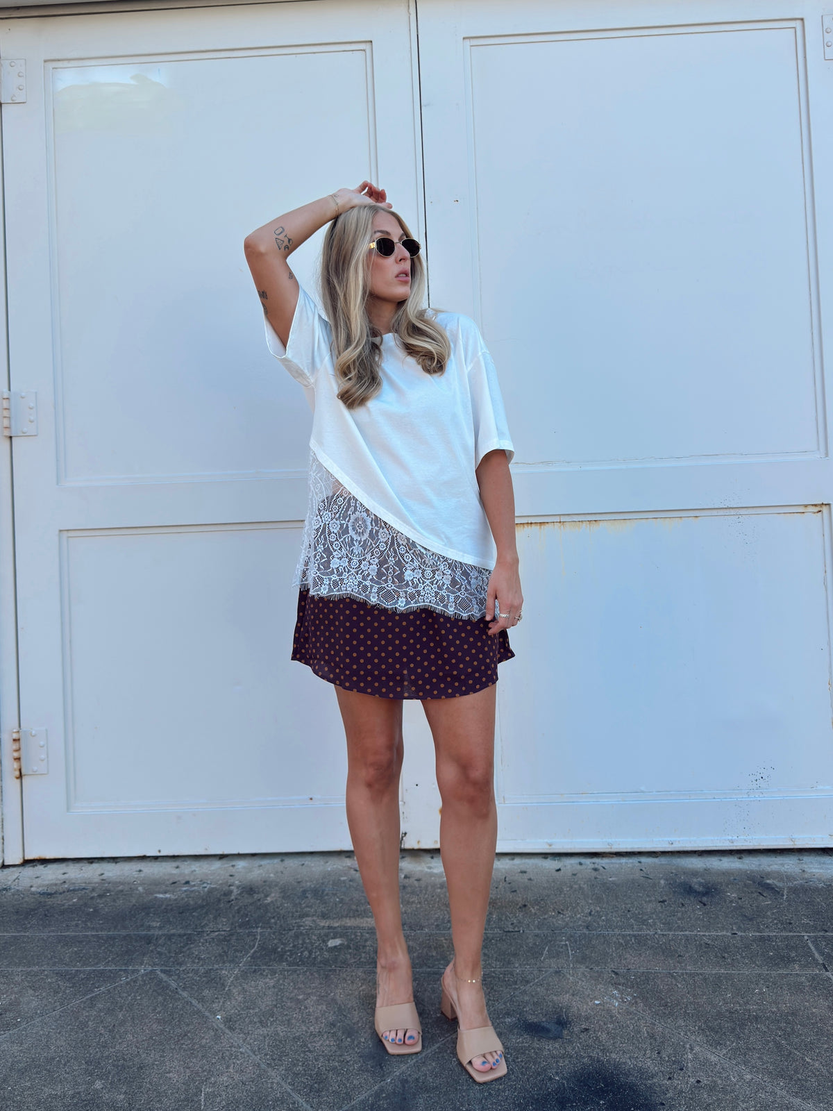 Taylor Polka Dot Mini Skort