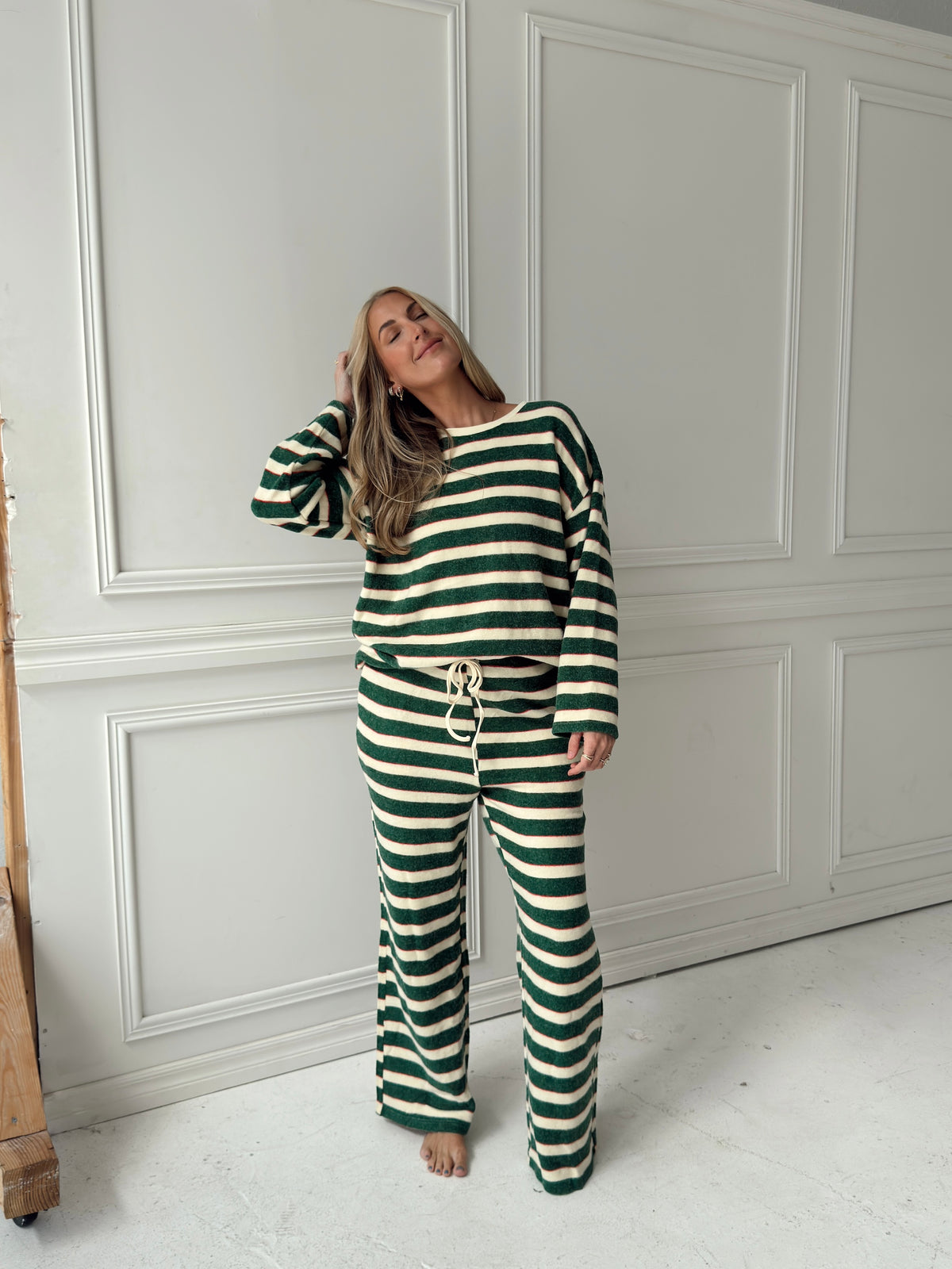 Colbie Green Stripe Lounge Set
