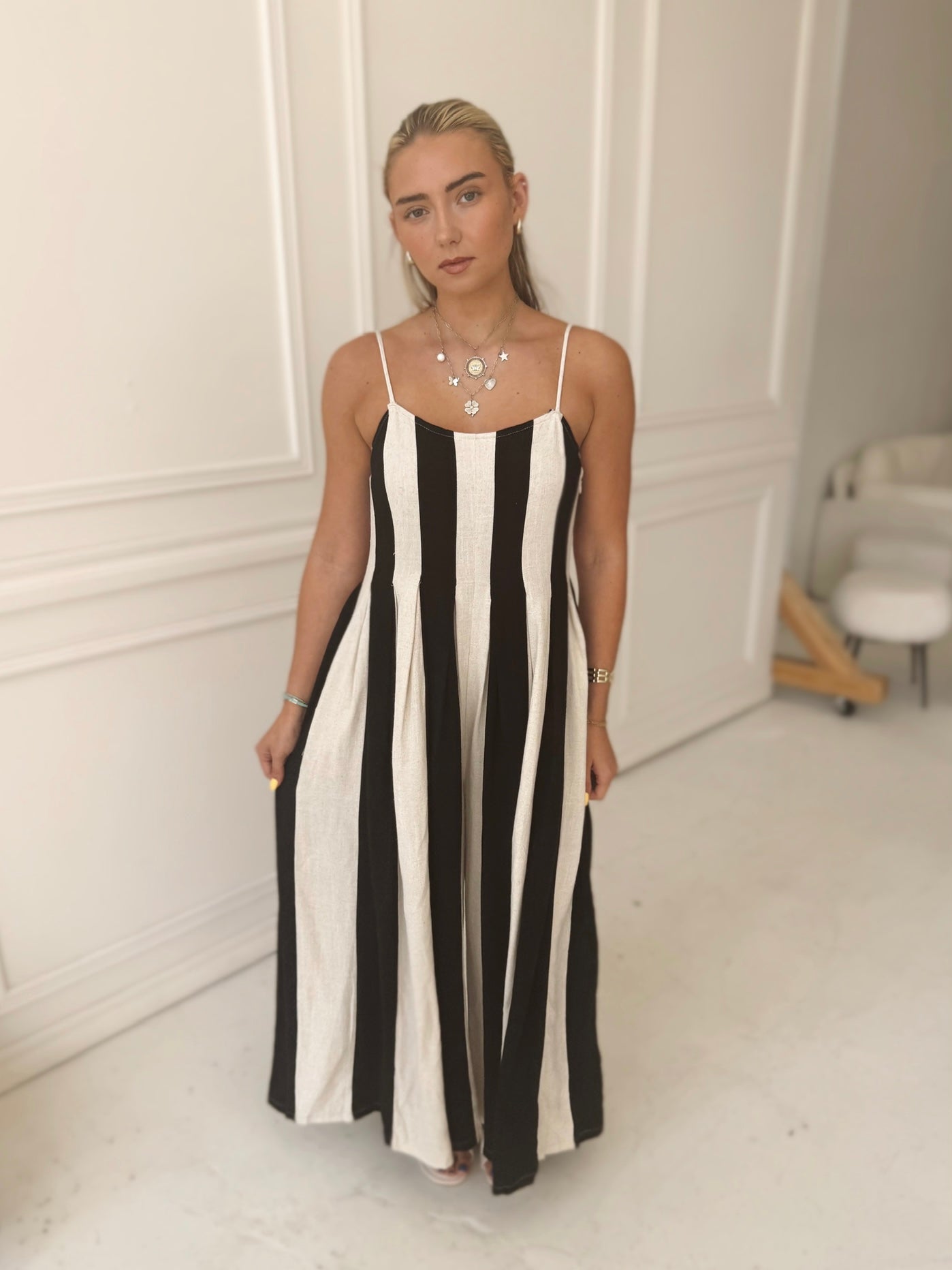 Striped Jumpsuit