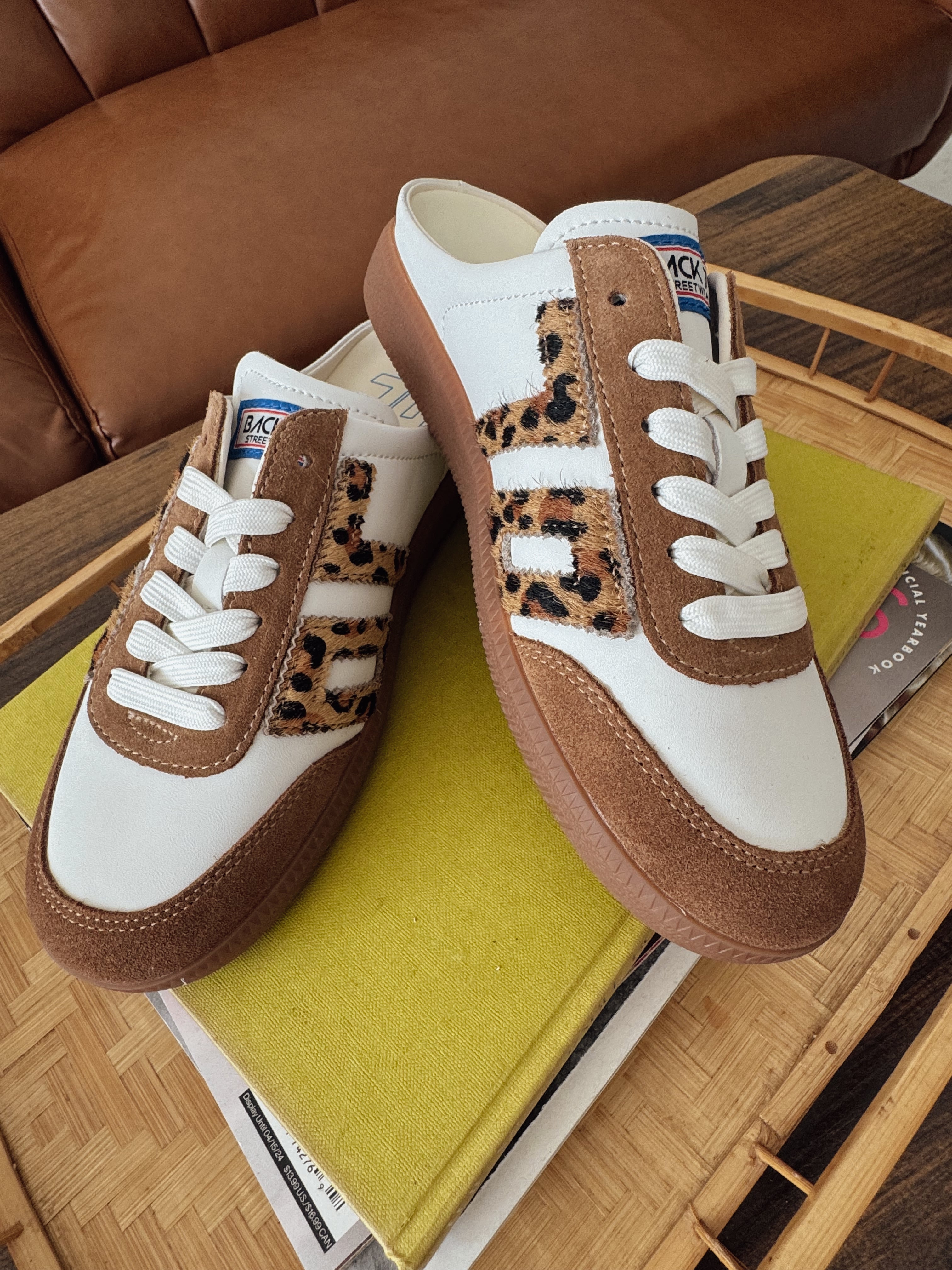 Back 70 Easter Backless Sneakers in Leopard