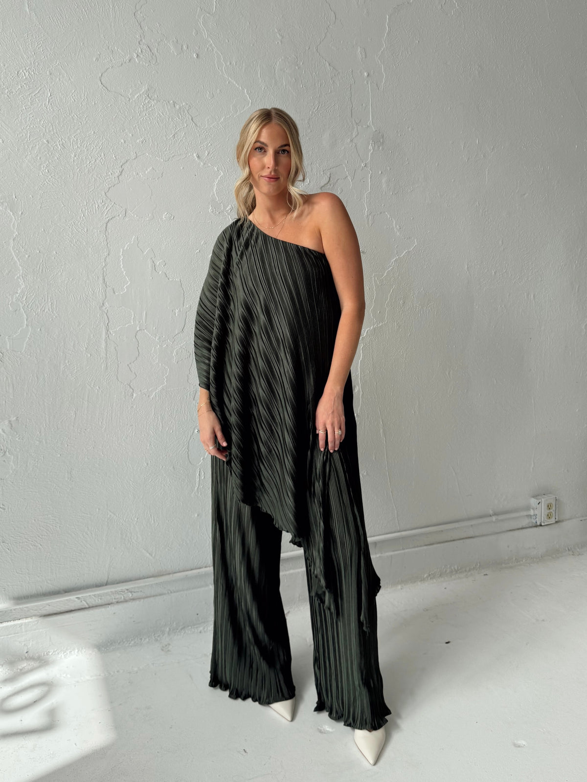 Iris Pleated Two Piece Set