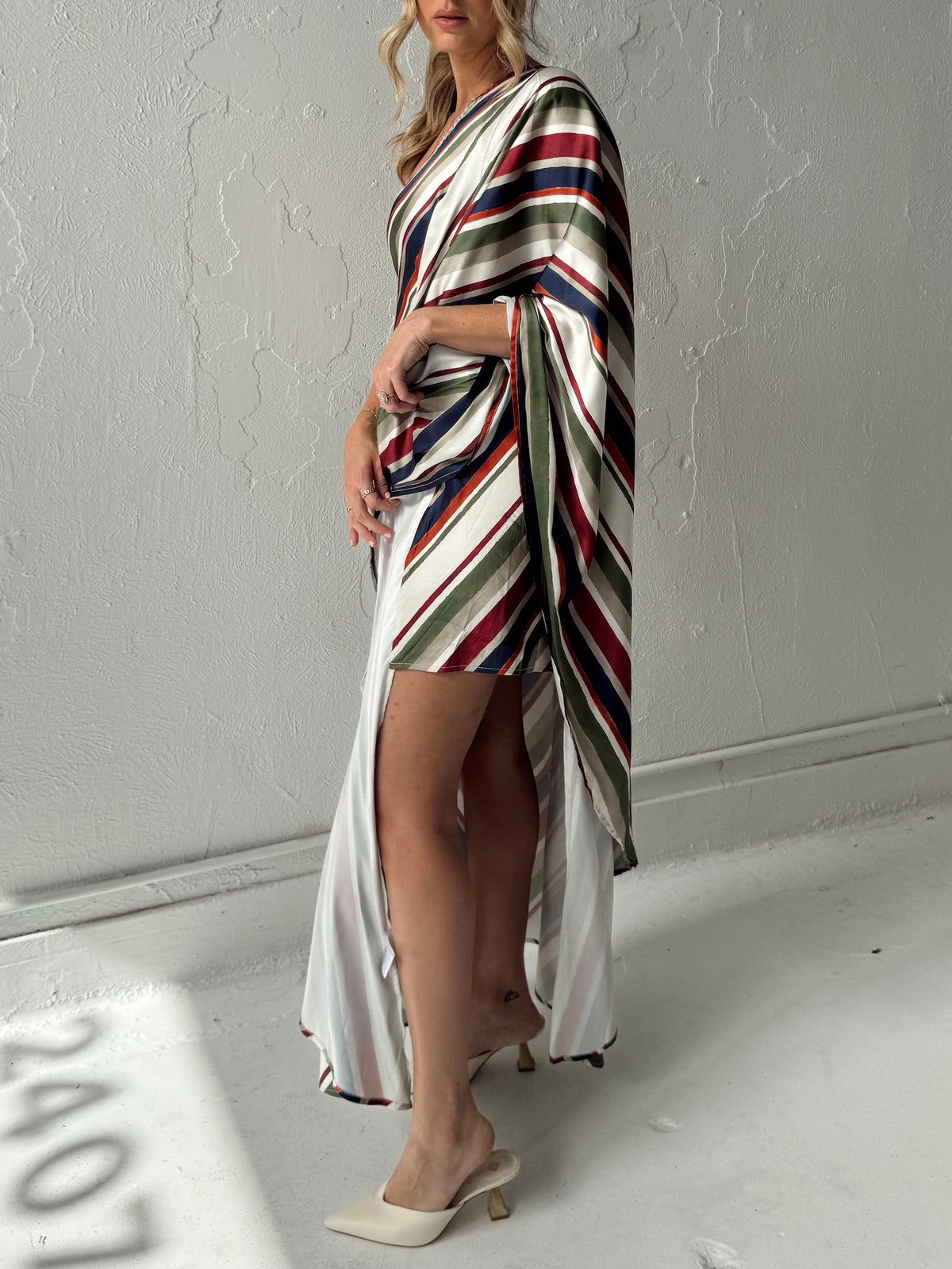 Dani Diagonal Caftan Maxi Dress