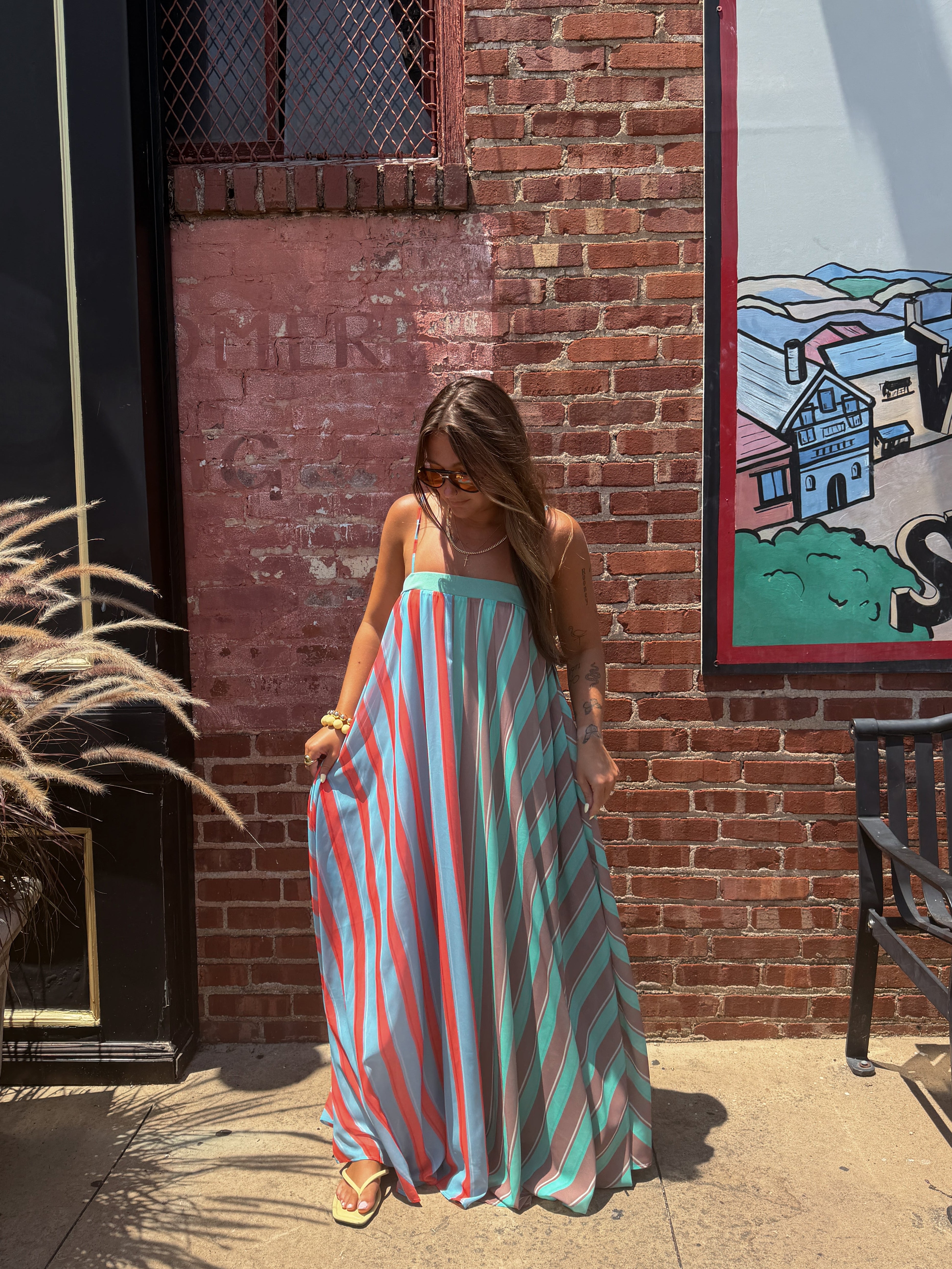 Pre-Order Sarah Striped Maxi (restock eta 8/10)