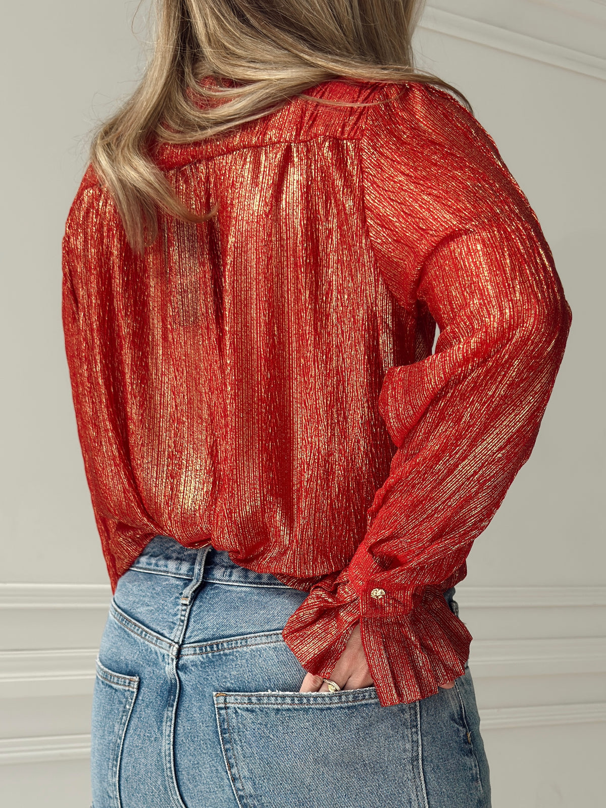 Lilly Red Tie Top