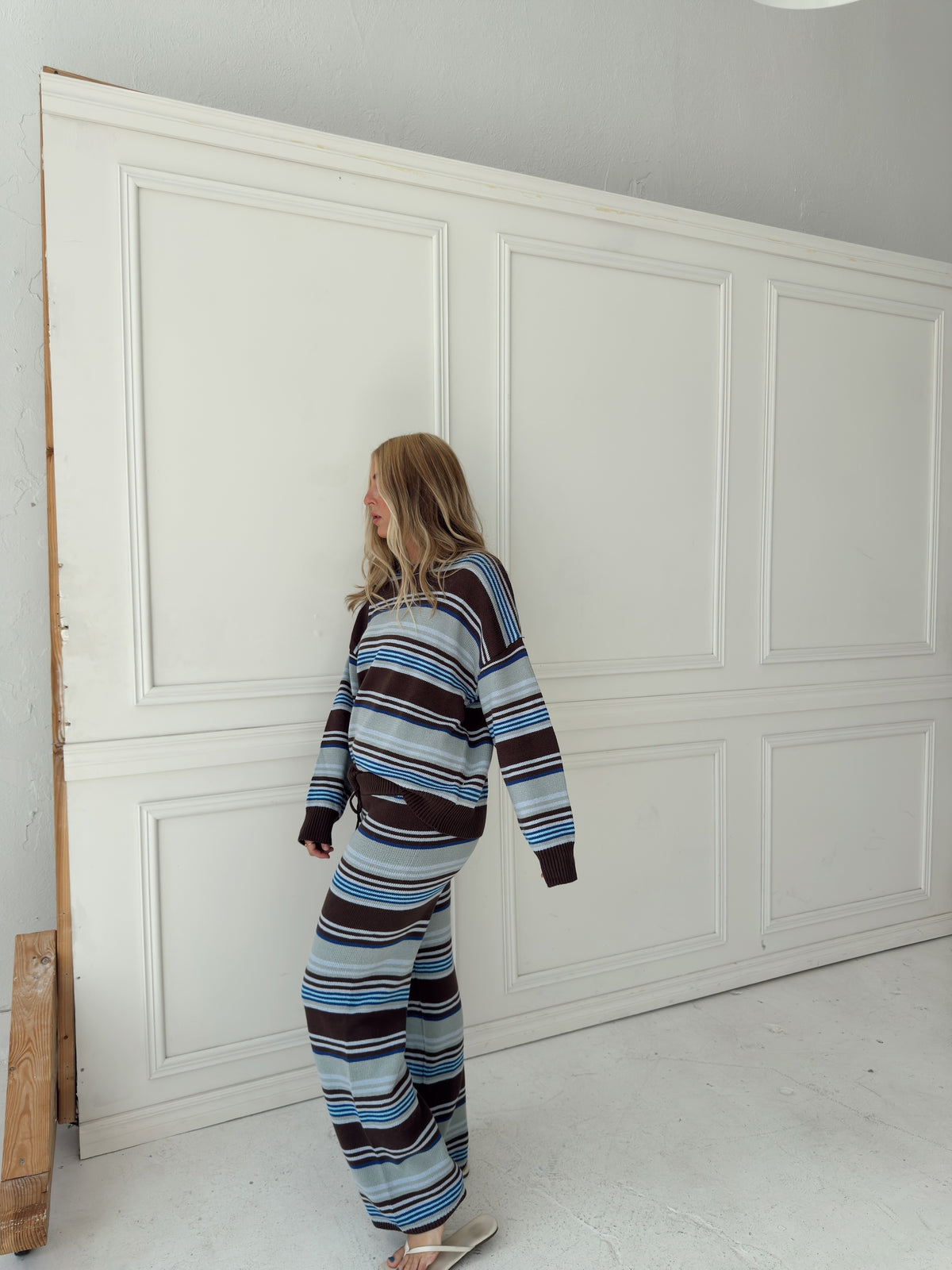 Jenna Multi Stripe Sweater Set