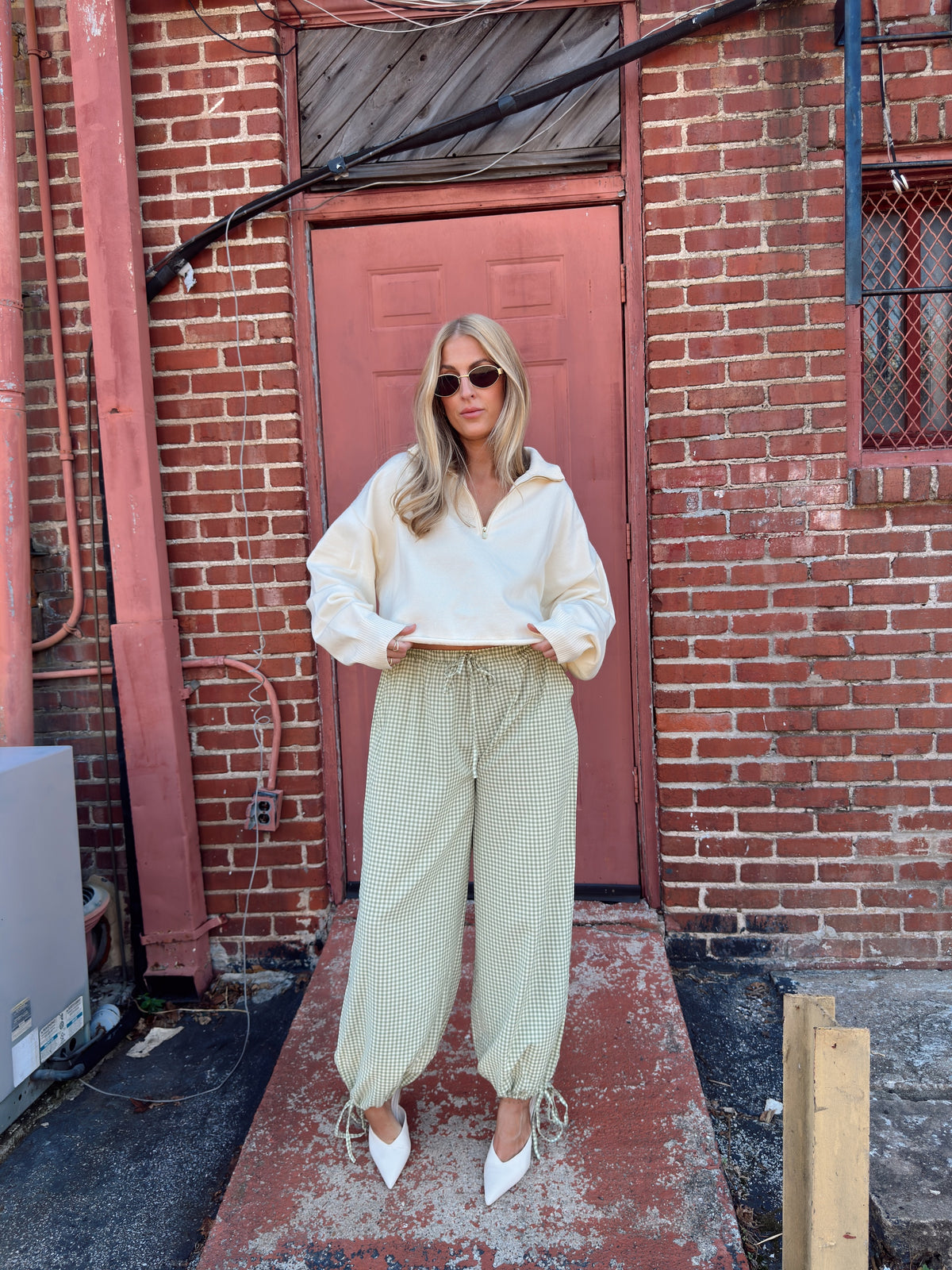 Gina Gingham Joggers