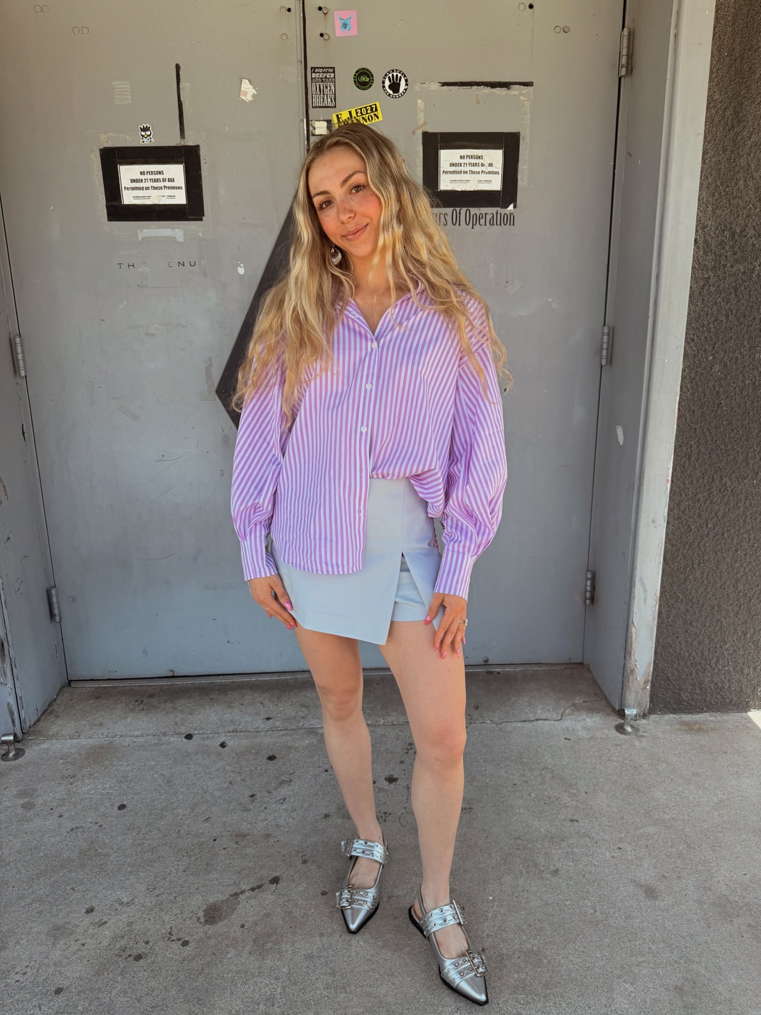 English Factory Slit Detail Skort