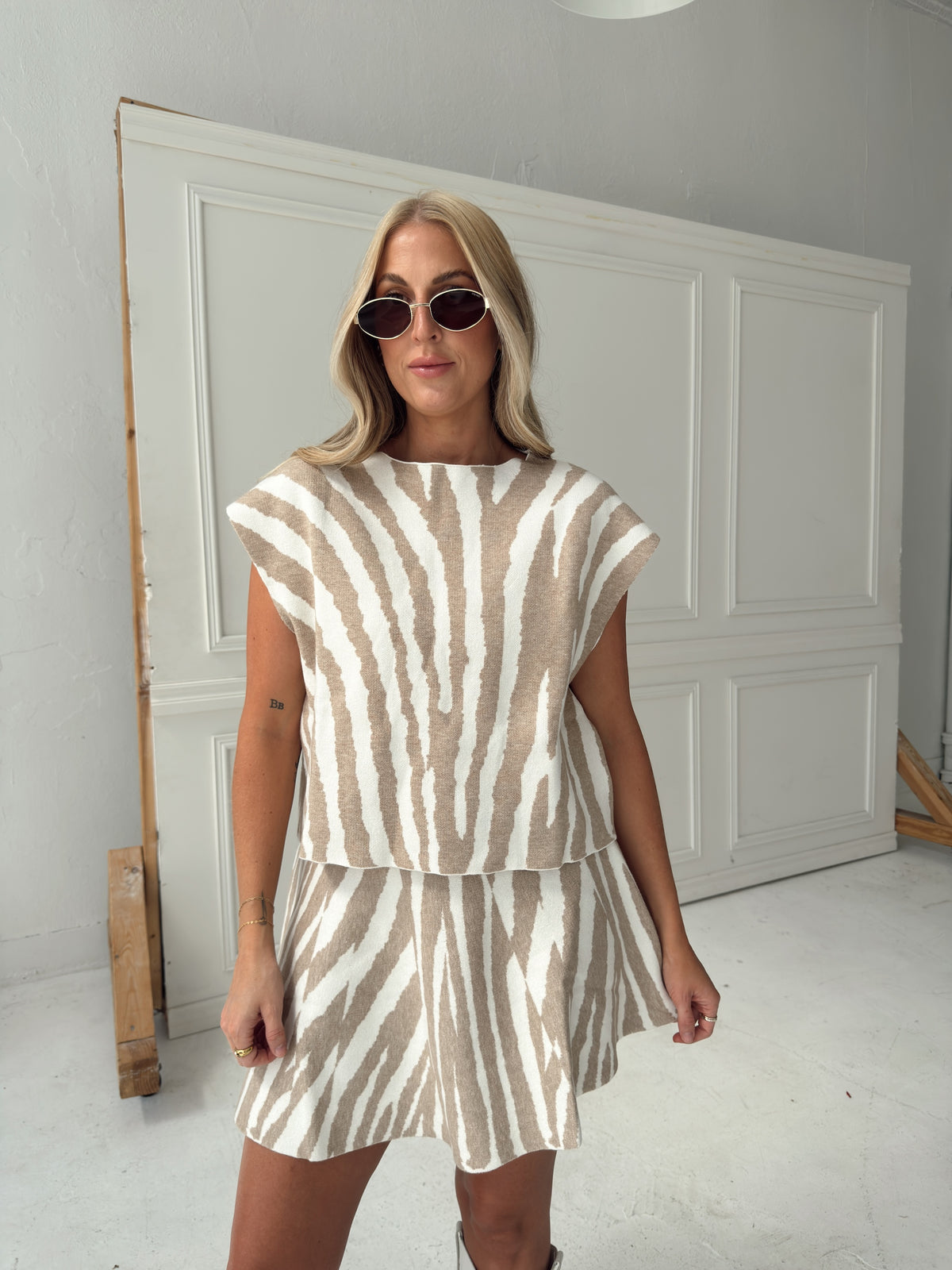 Grace Tiger Sweater Skirt