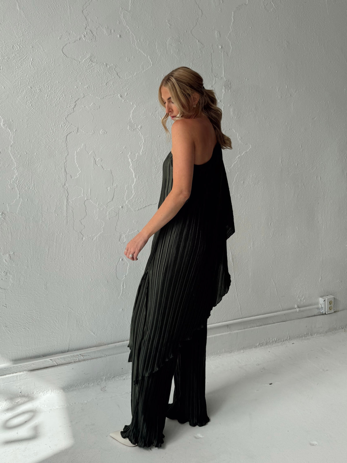 Iris Pleated Two Piece Set