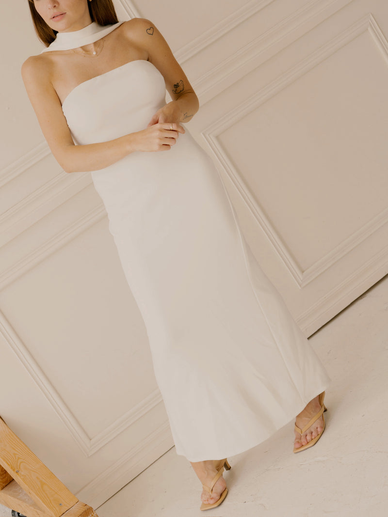 Minimalist Bride Maxi Dress