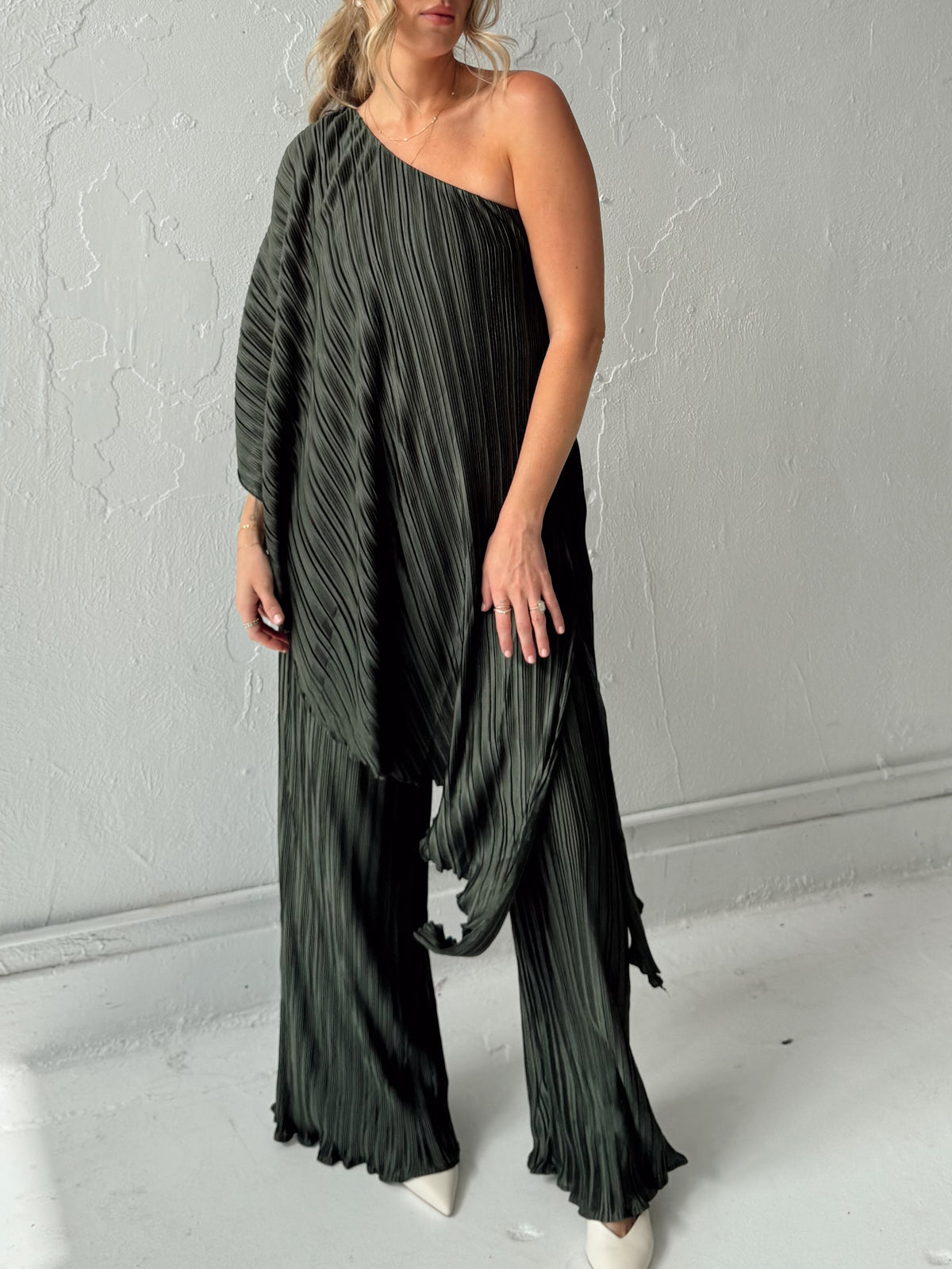 Iris Pleated Two Piece Set