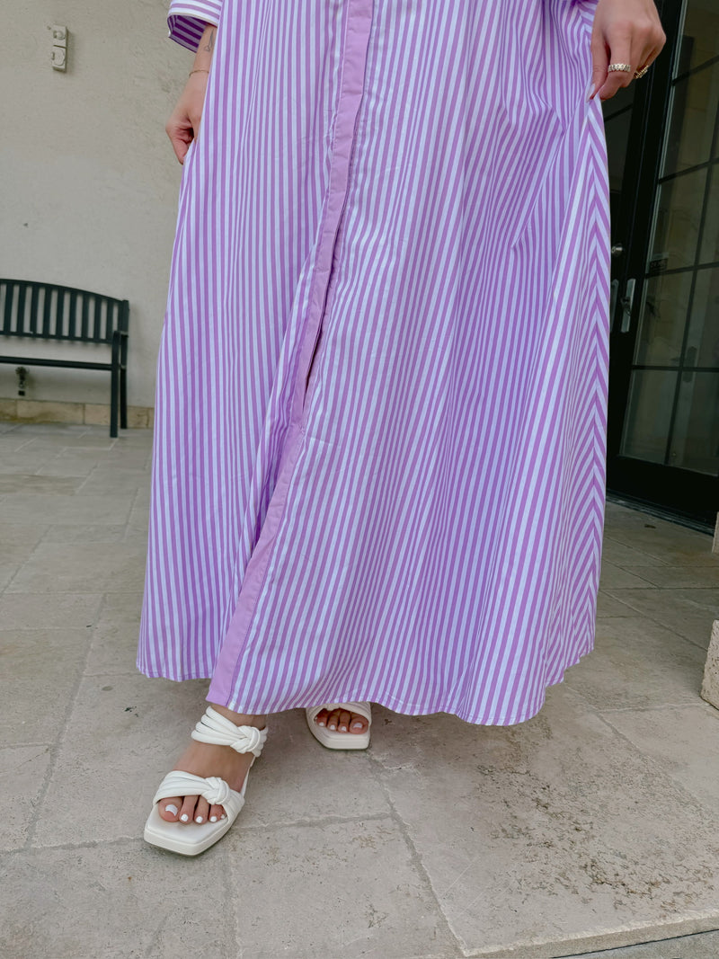 East Coast Stripe Maxi Dress