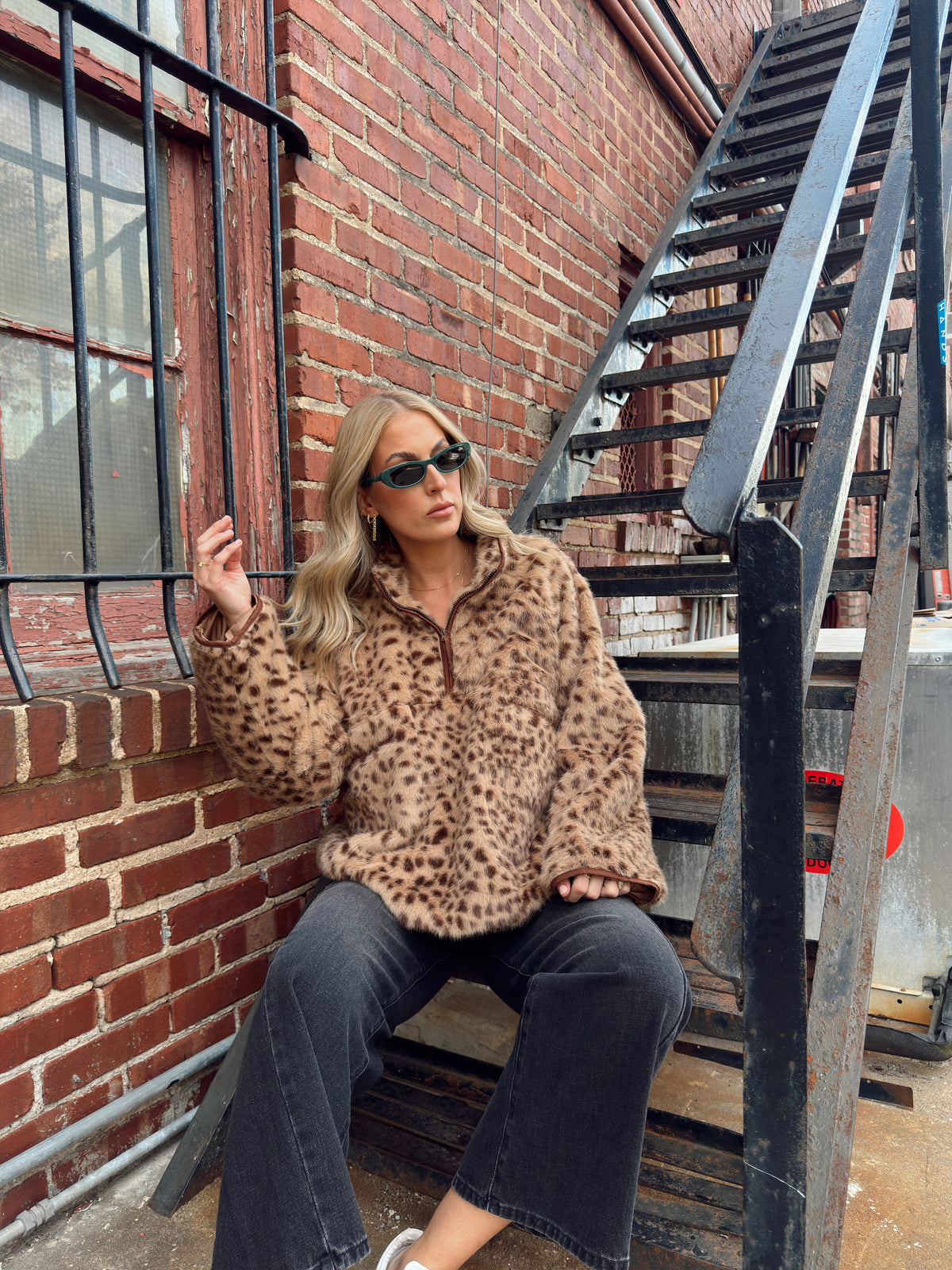 Kaia Leopard Fleece